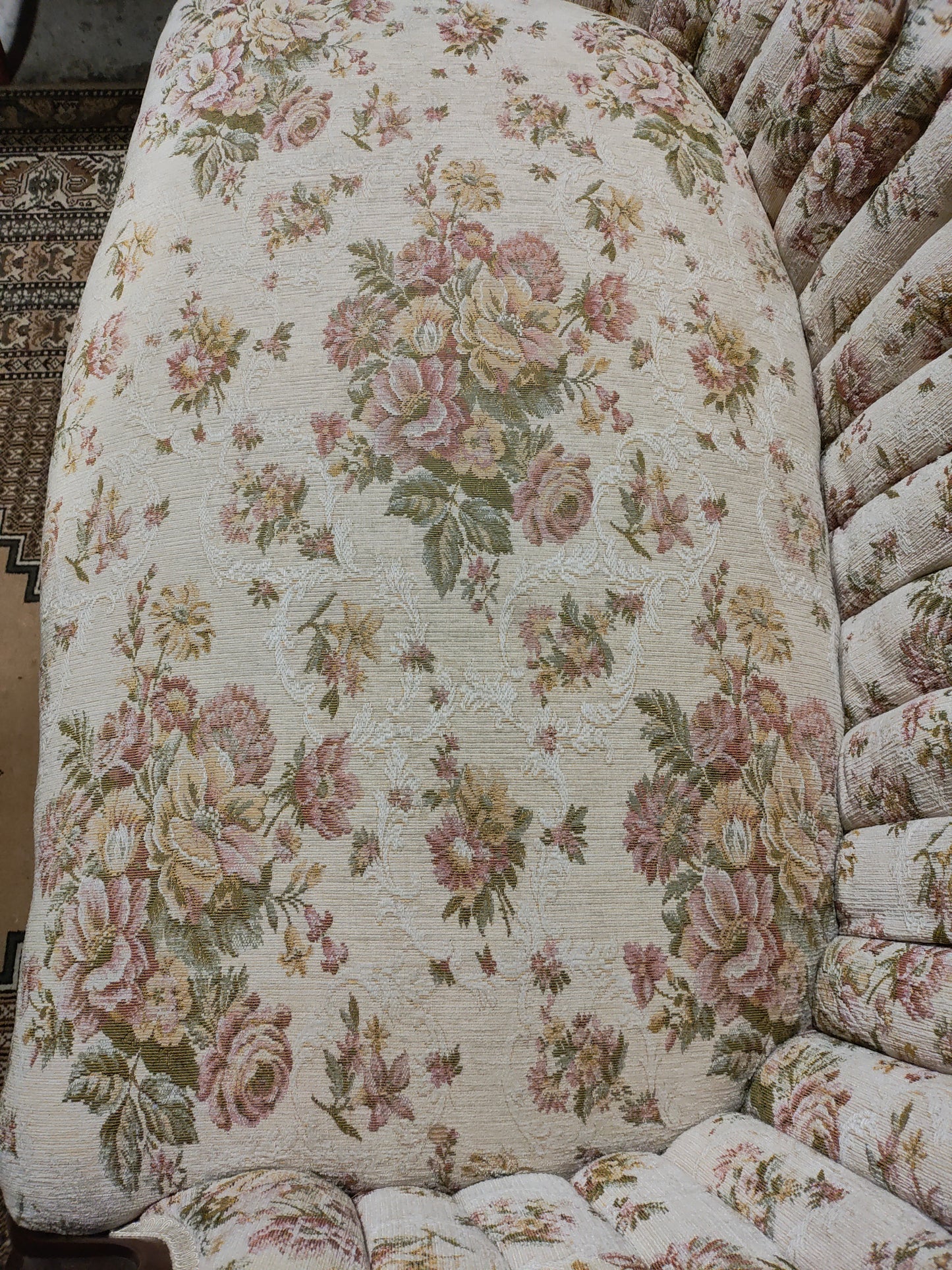 Mid 1800s Victorian style love seat