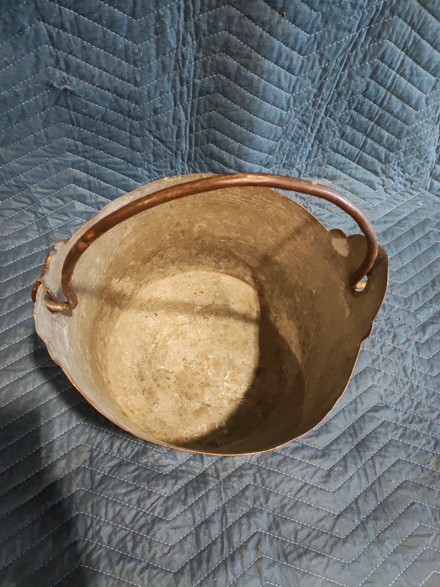 Pair of Early 19th Century French Hand-Hammered Copper Jam Pots