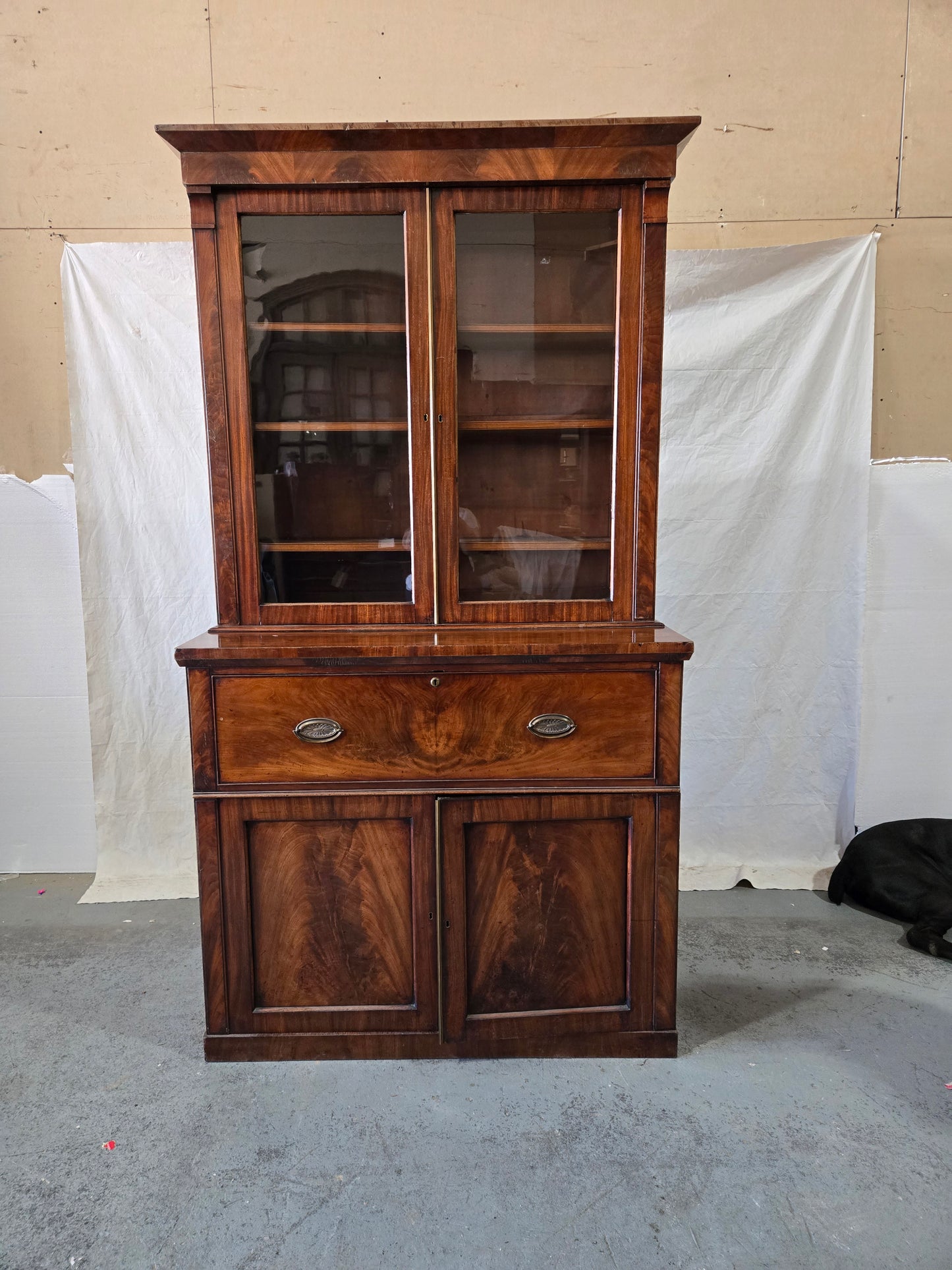 Mid 1800s English Buro bookcase