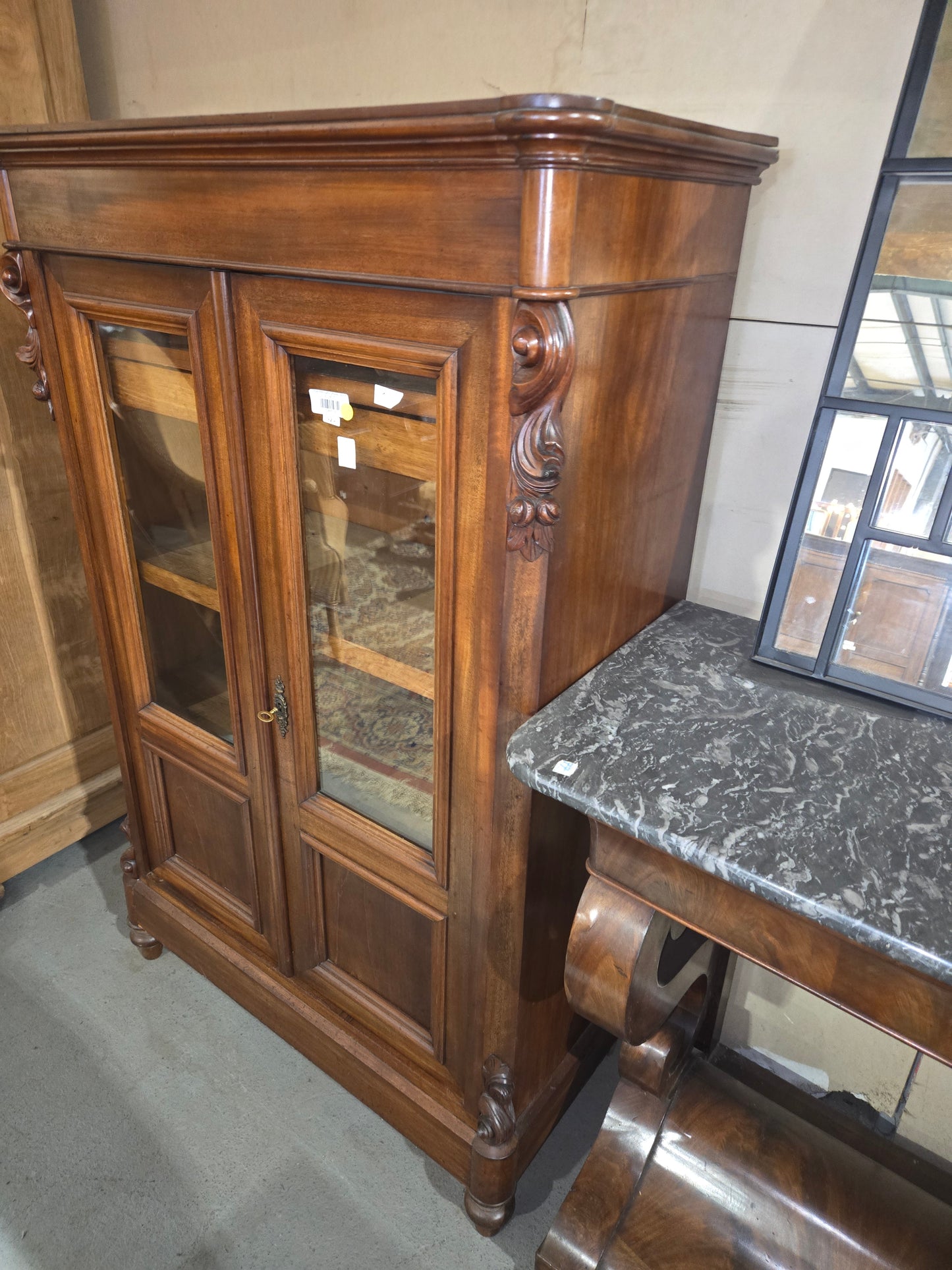Small Mahogany Display cabinet