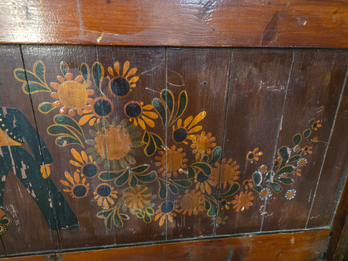 Painted Dutch Bench 1880 Holland
