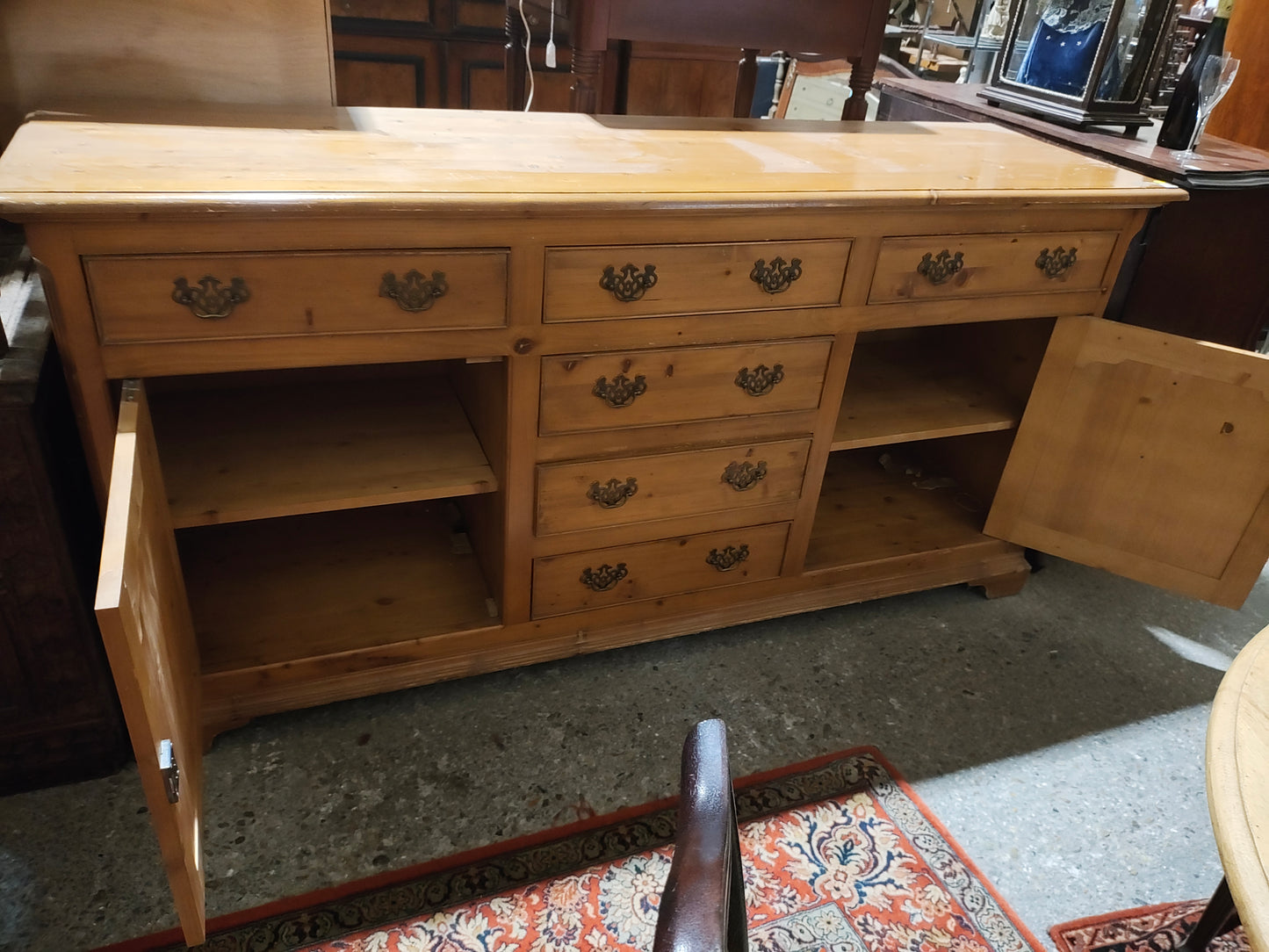 Early 2000s Country French pine sideboard