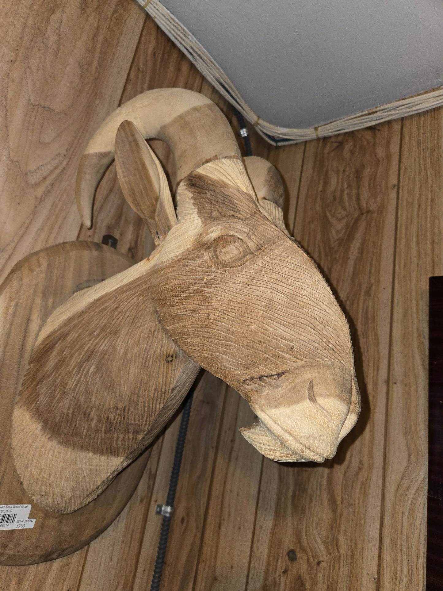 Hand carved Teak Wood Goat