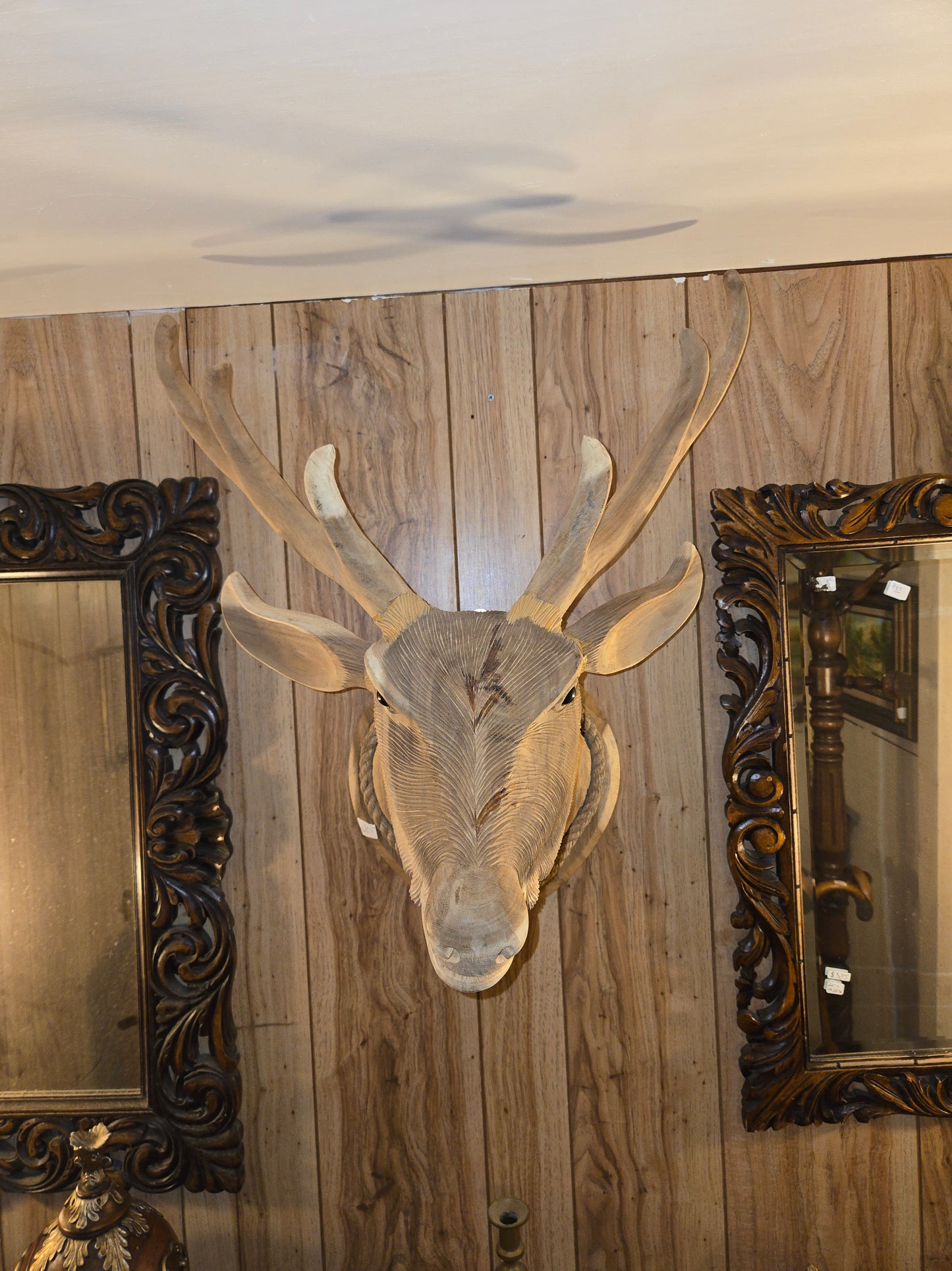 Hand carved Teak Wood Deer