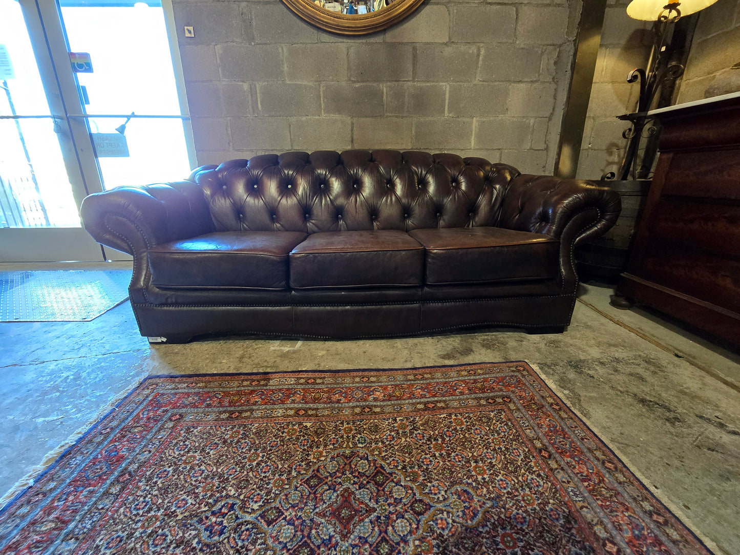 Early century Victorian chesterfield sofa