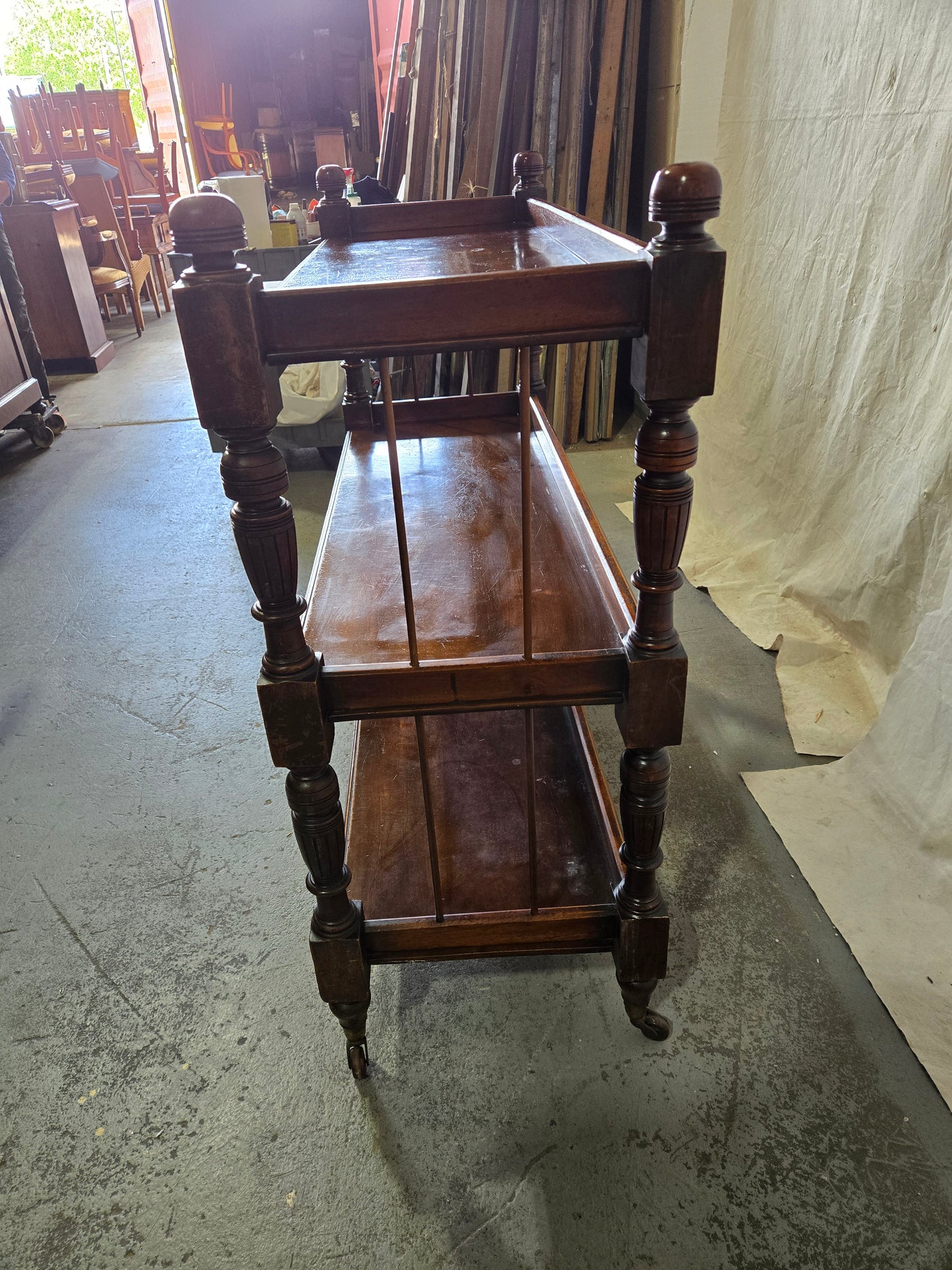 Late 1800s Mahogany console table