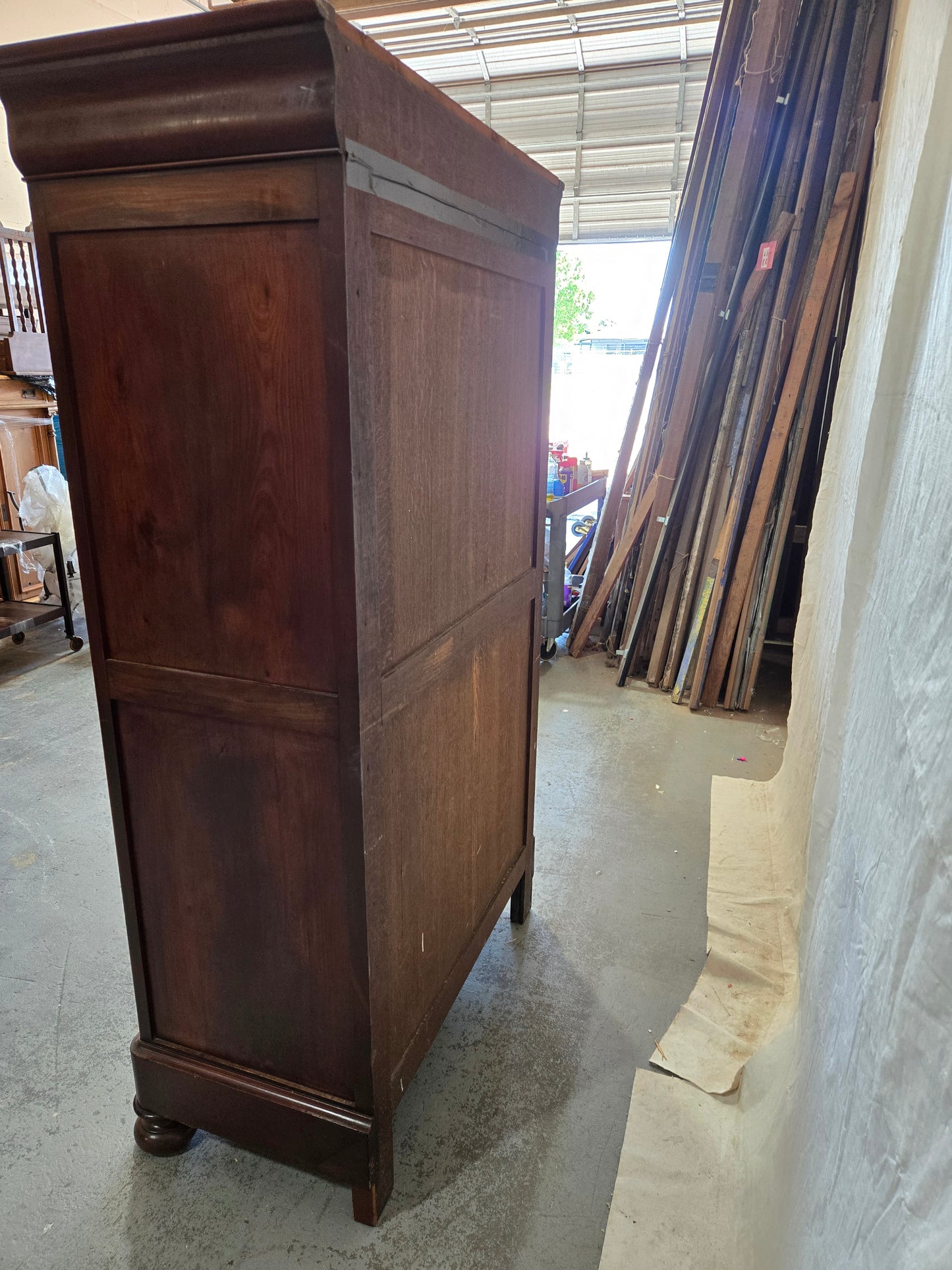 Mid 1800s LPH mahogany armoire