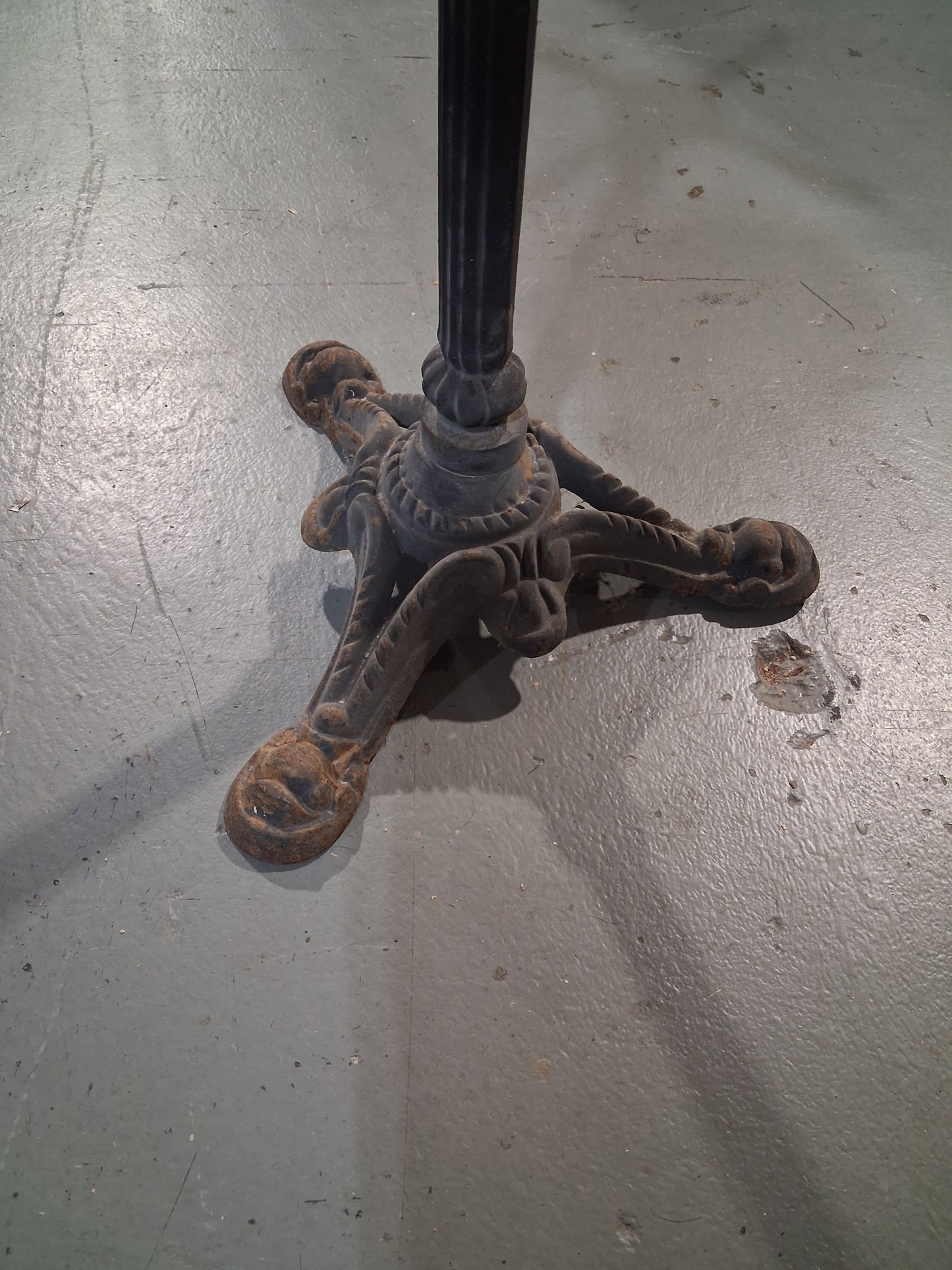 Cast iron bistro table bases