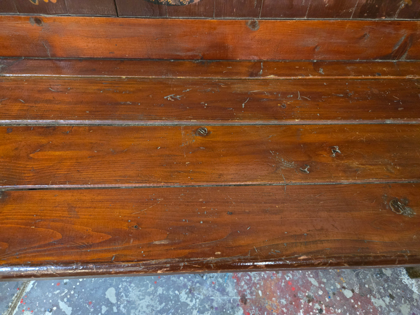 Painted Dutch Bench 1880 Holland