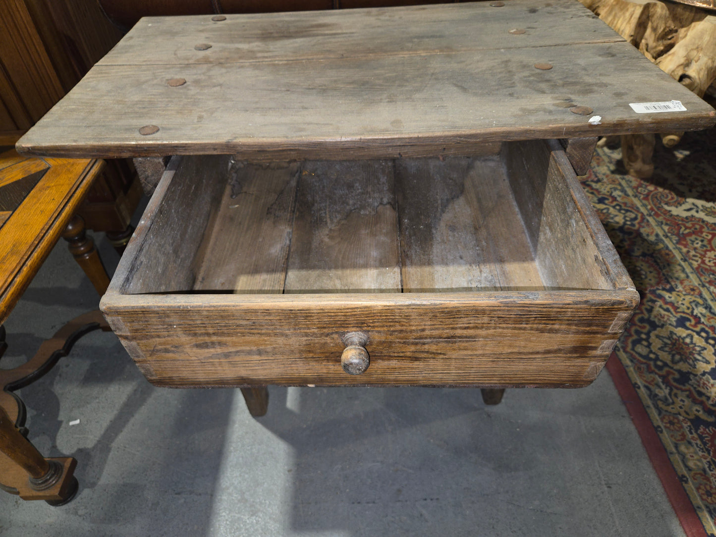 1920s Spanish Oak Side Table
