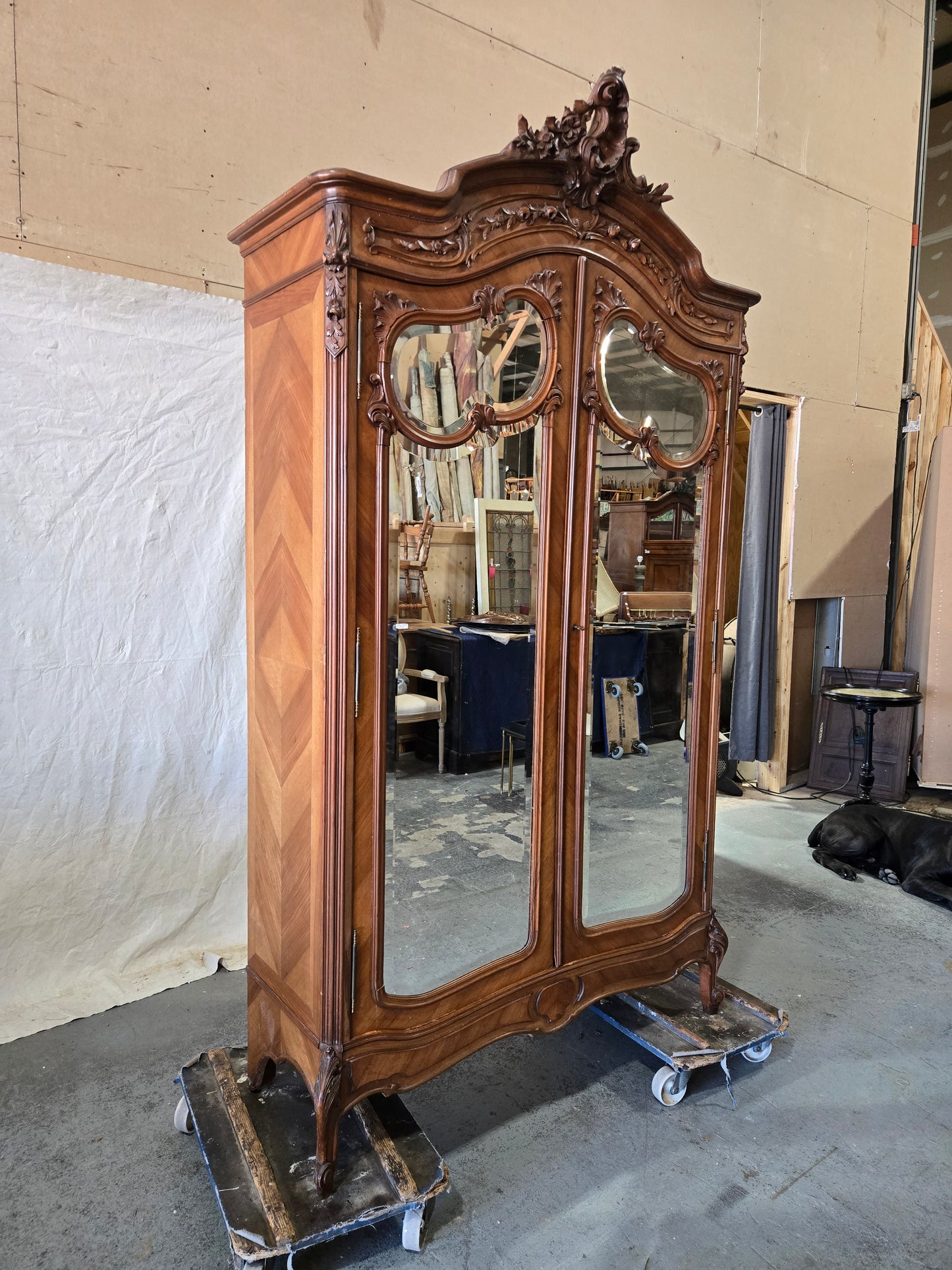 Late 1800s LXV 2 door armoire