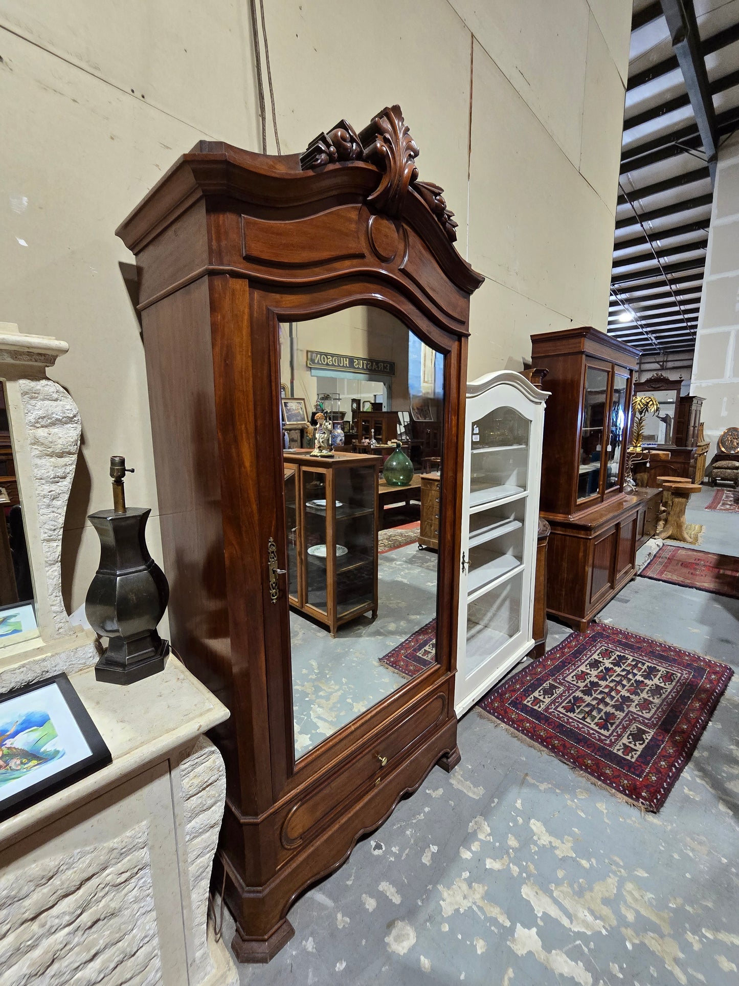 Armoire with Mirror Door