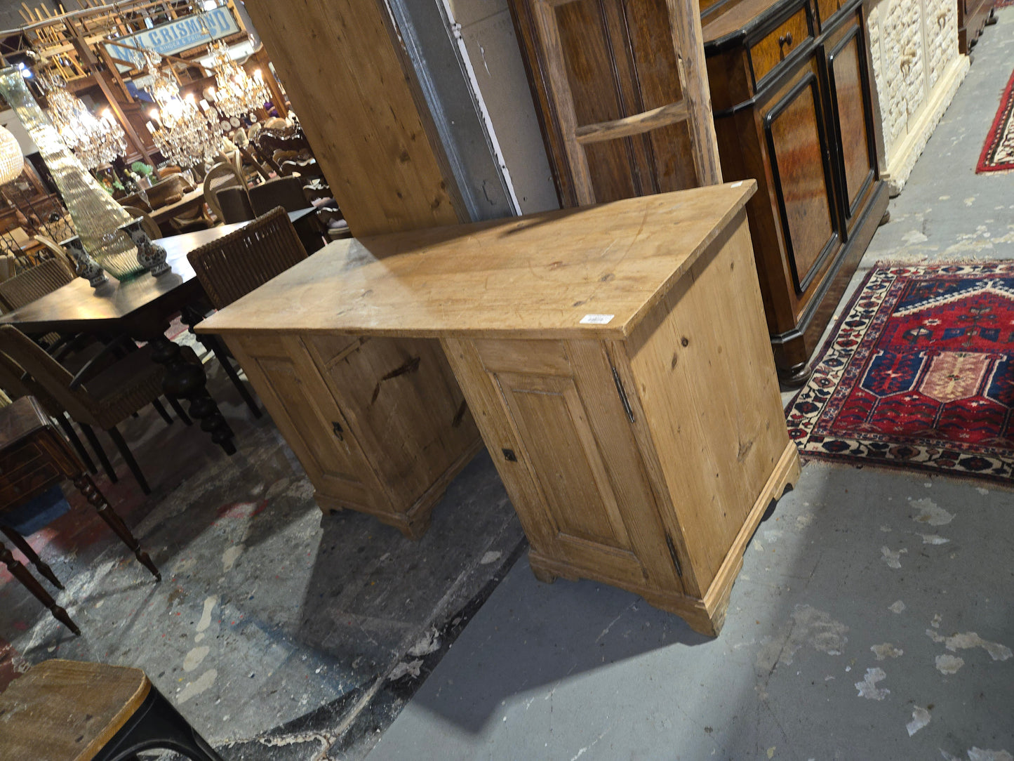 German Pitch Pine Desk