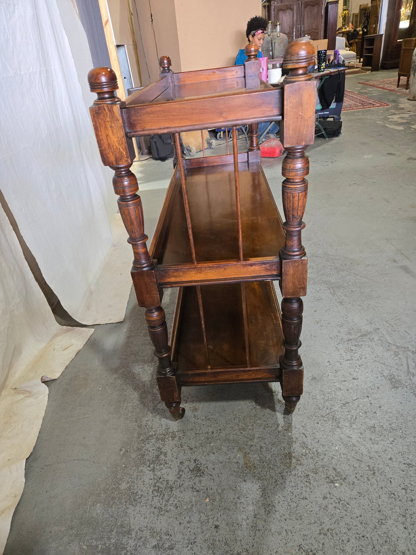 Late 1800s Mahogany console table
