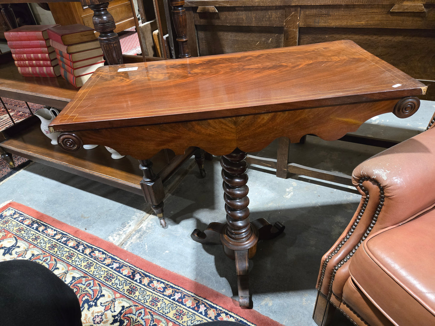 1880s French Mahogany Side table
