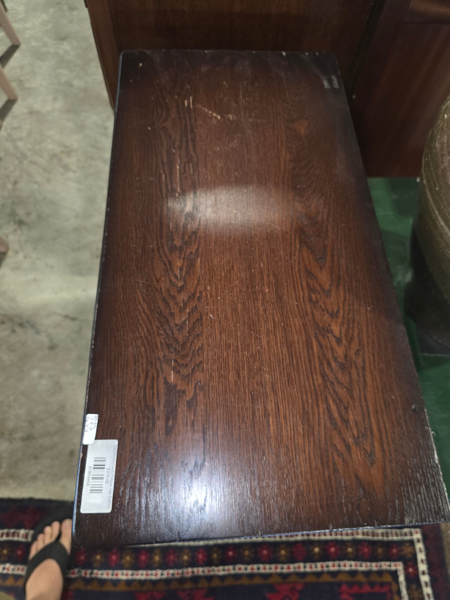 Mid Century Louis Philippe Oak Cabinet