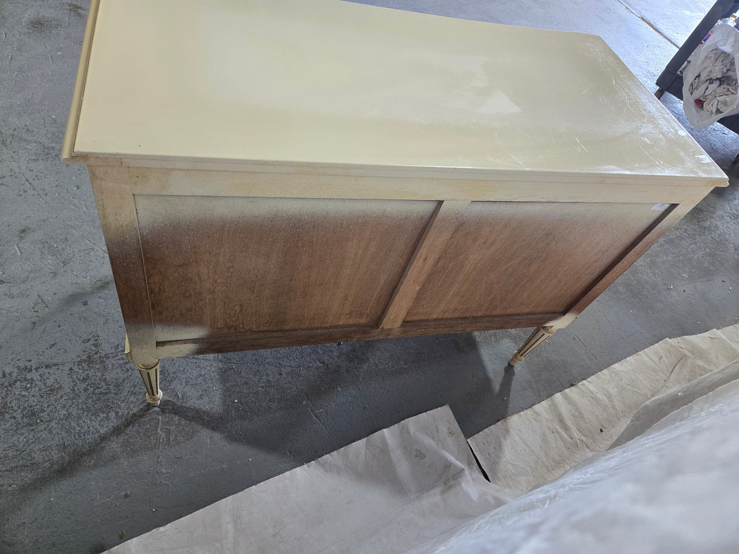 Mid 1900s LXVI white commode