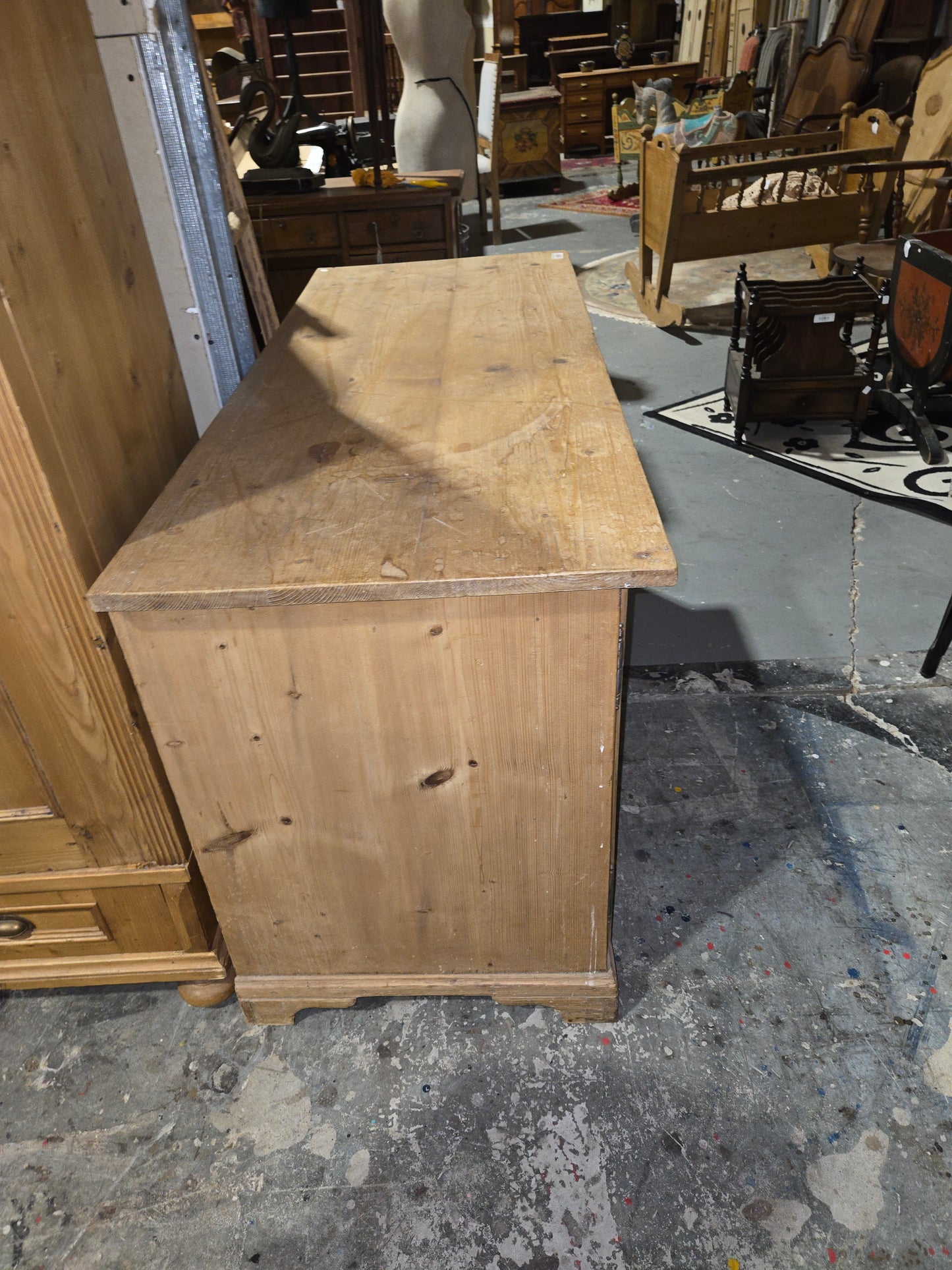 German Pitch Pine Desk