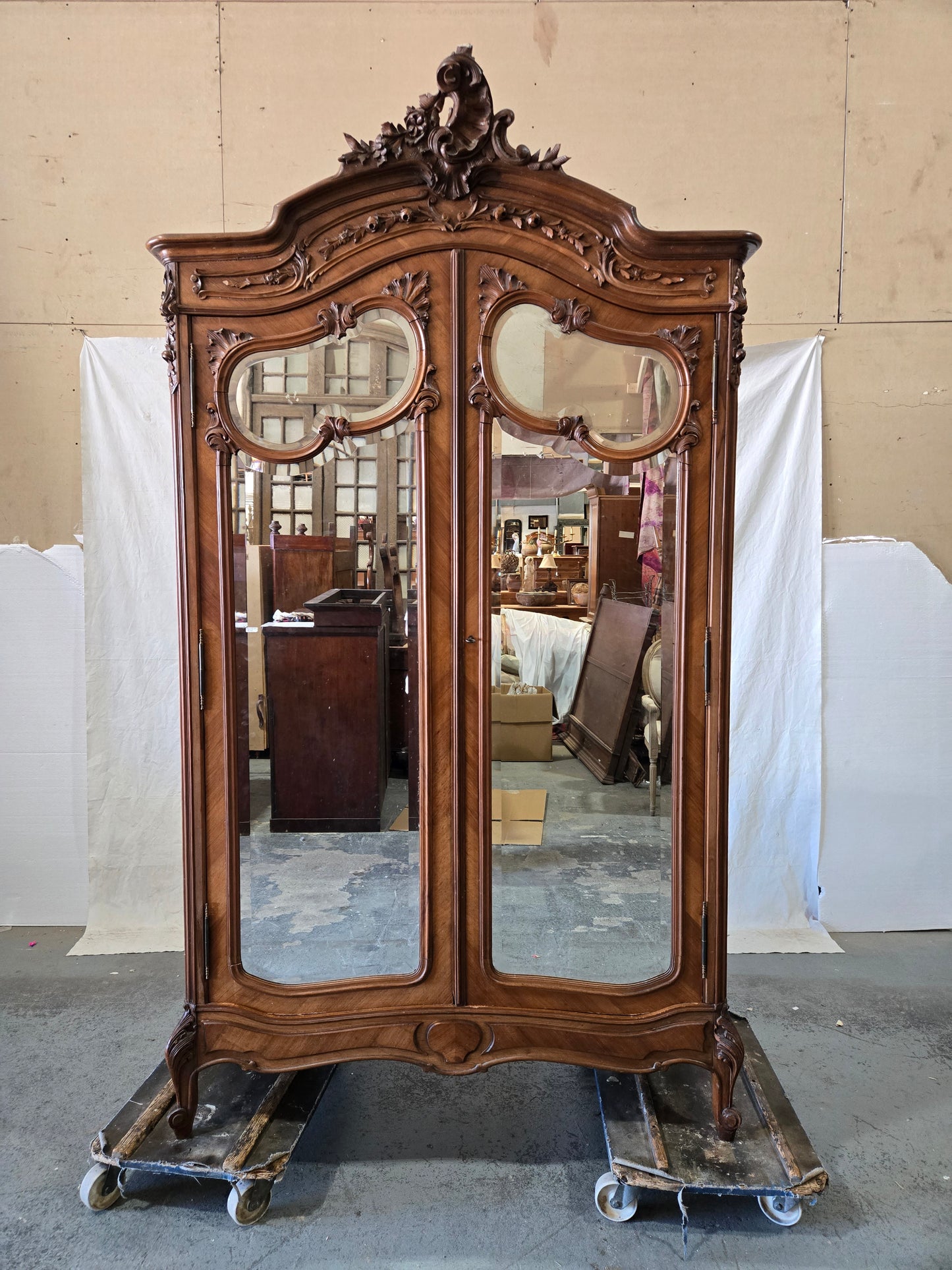 Late 1800s LXV 2 door armoire