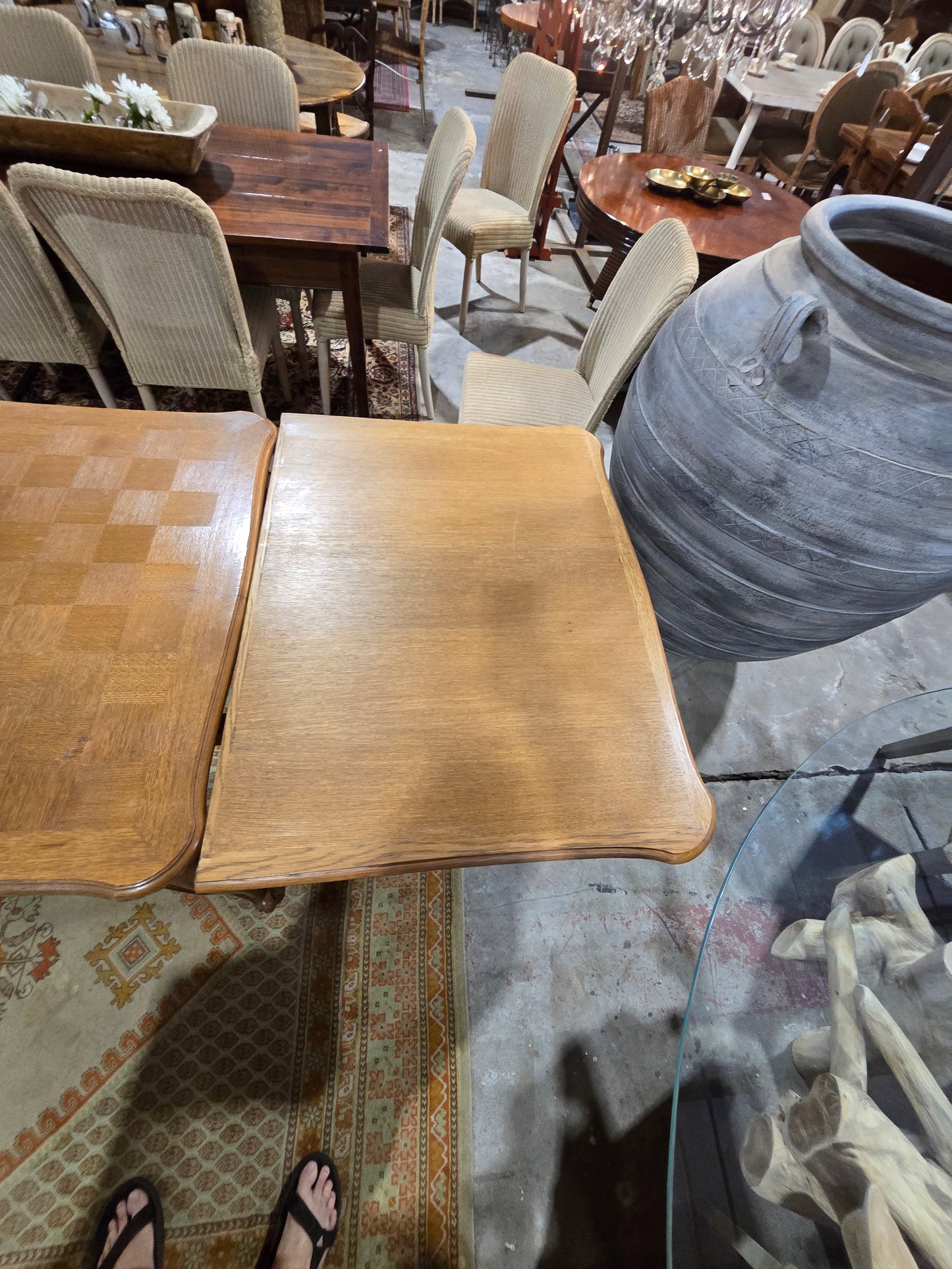 Early Century L15 Draw Leaf Table