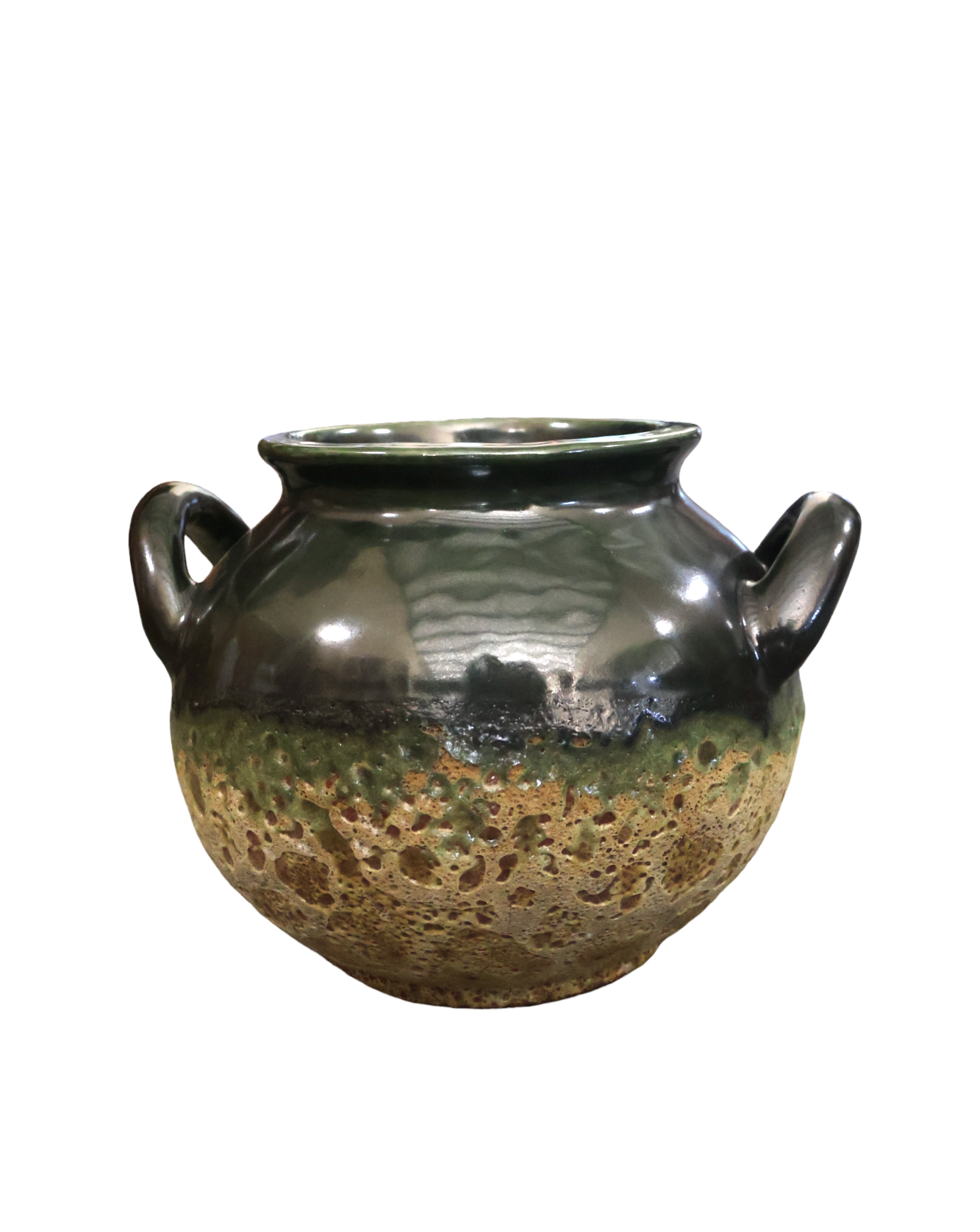 Small Green Ceramic Pot