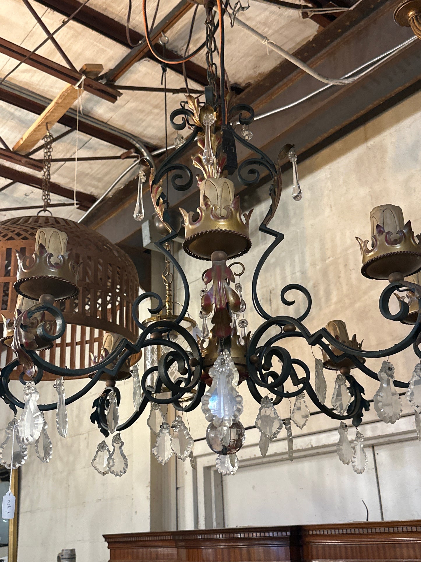Gothic Revival 8 light Chandelier