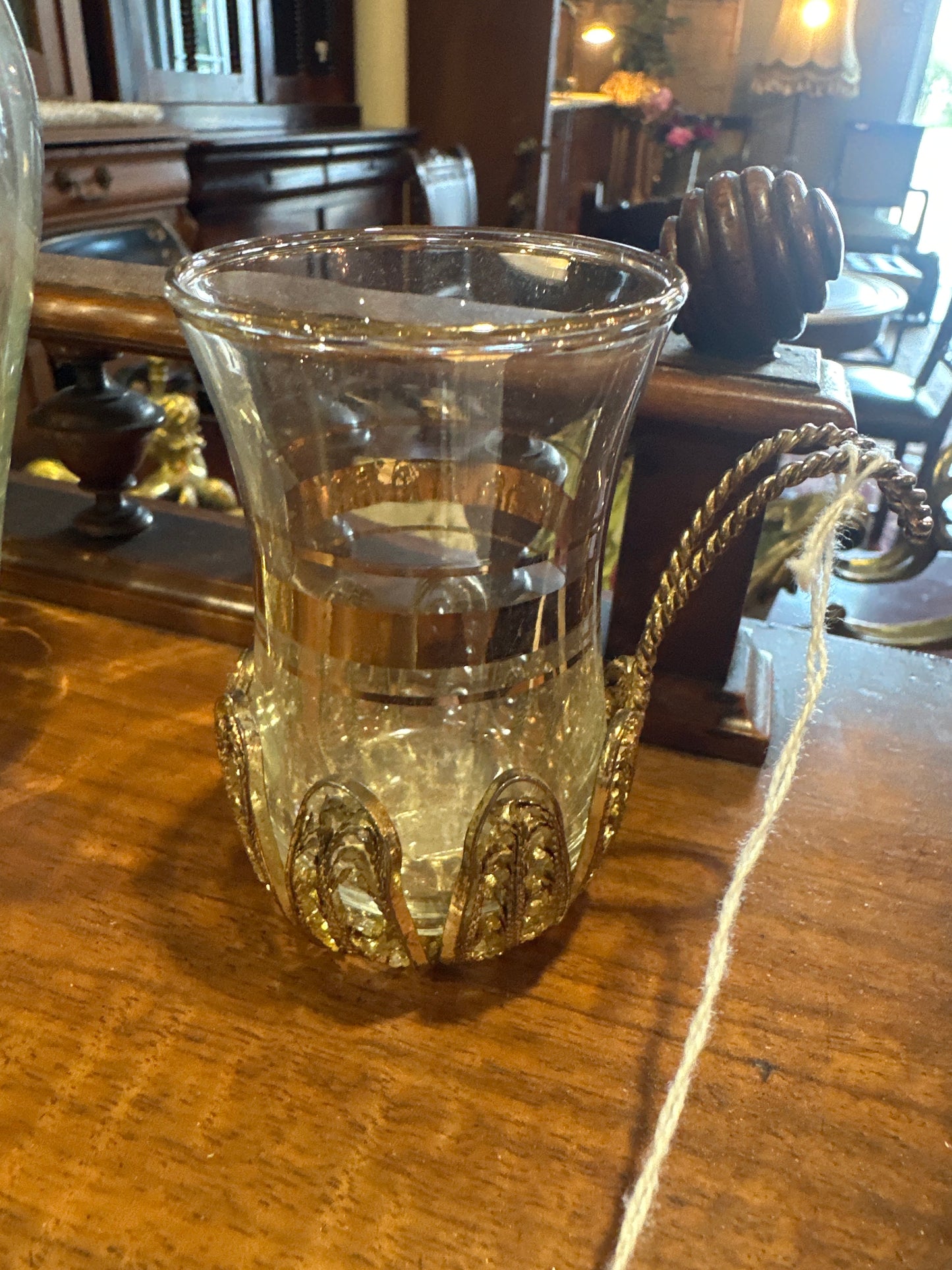 Pair of Turkish style filigree glasses