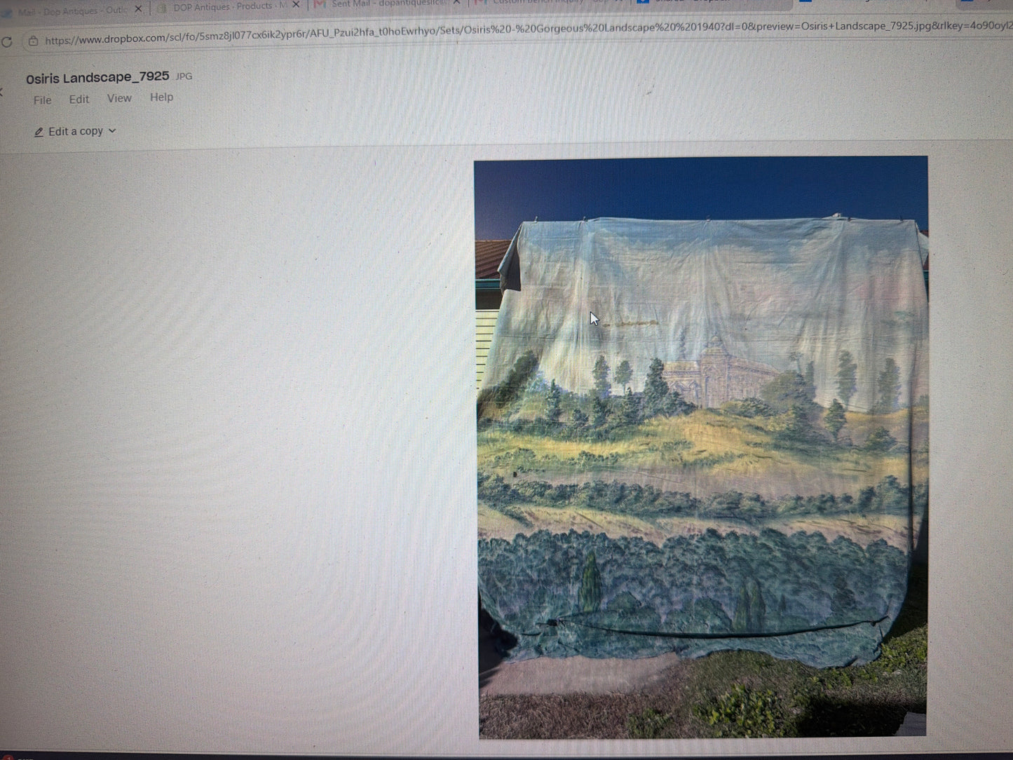 Krewe of Osiris Landscape Tapestry 1940