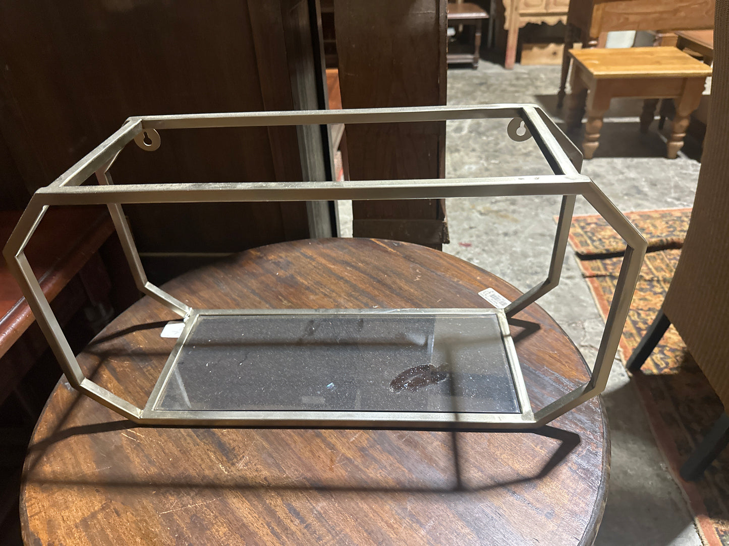 Hollywood Regency Style Wall Shelf
