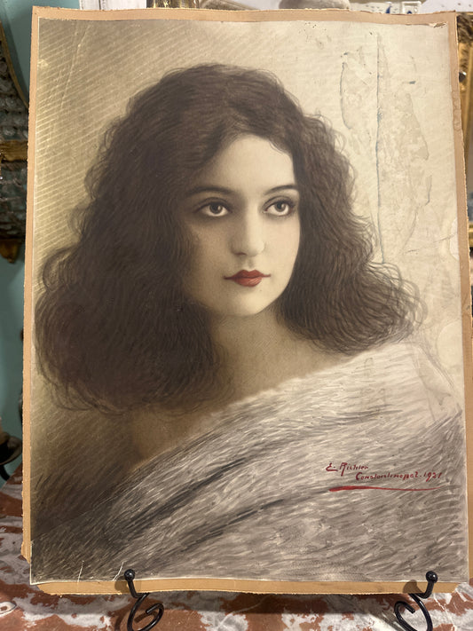 Hand Colored/black & White Portrait 1921