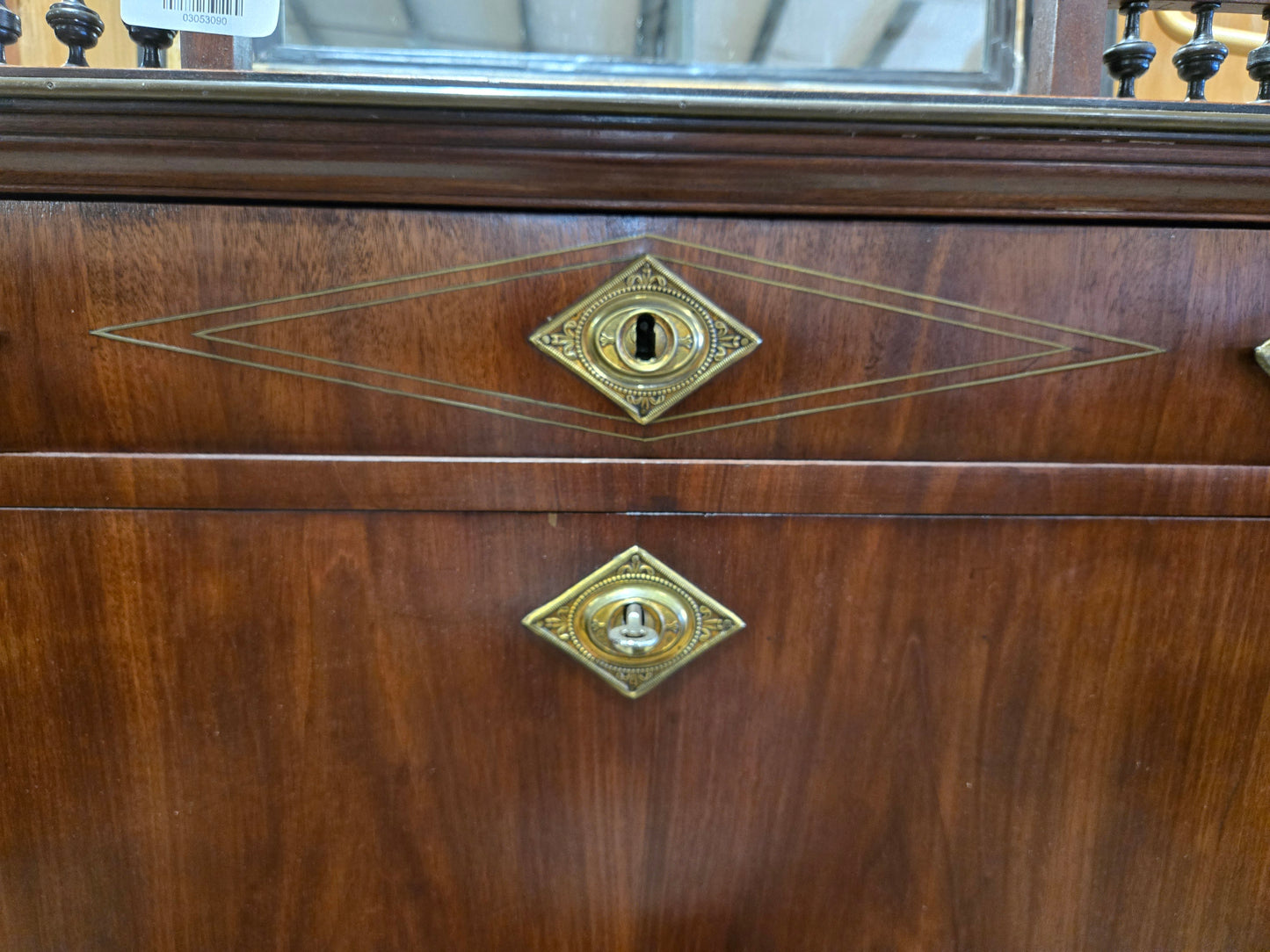 1860s Mahogany Empire Desk