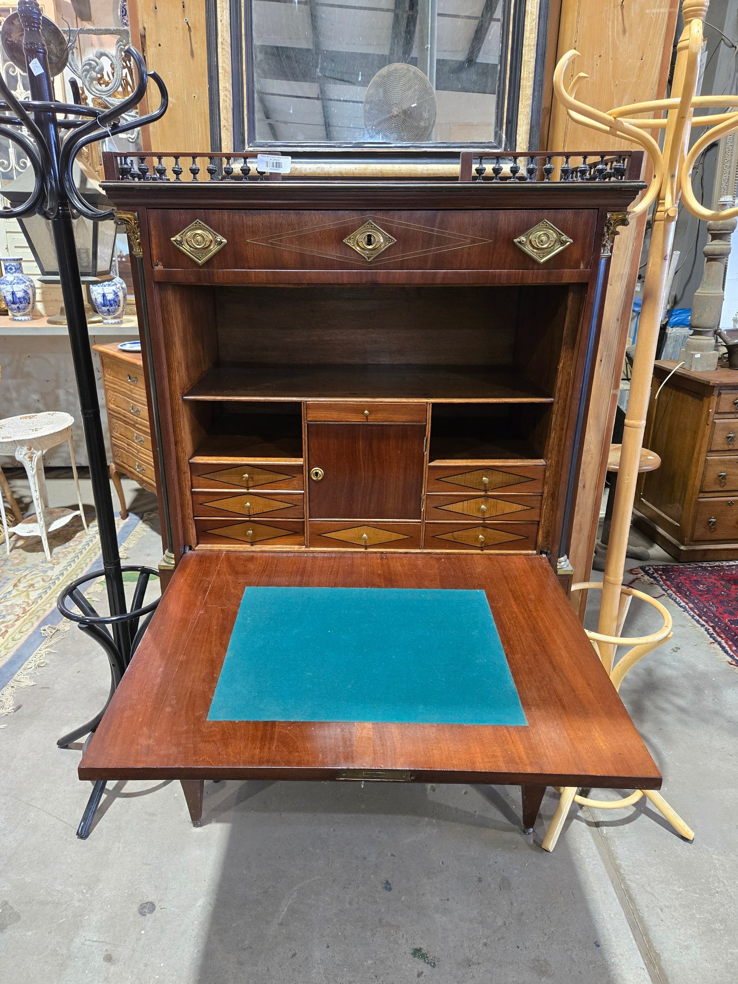 1860s Mahogany Empire Desk