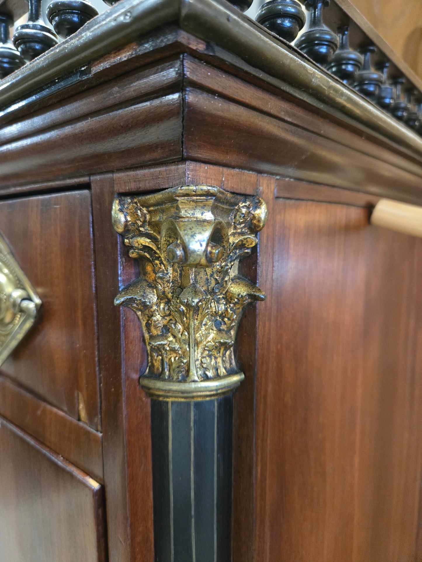 1860s Mahogany Empire Desk