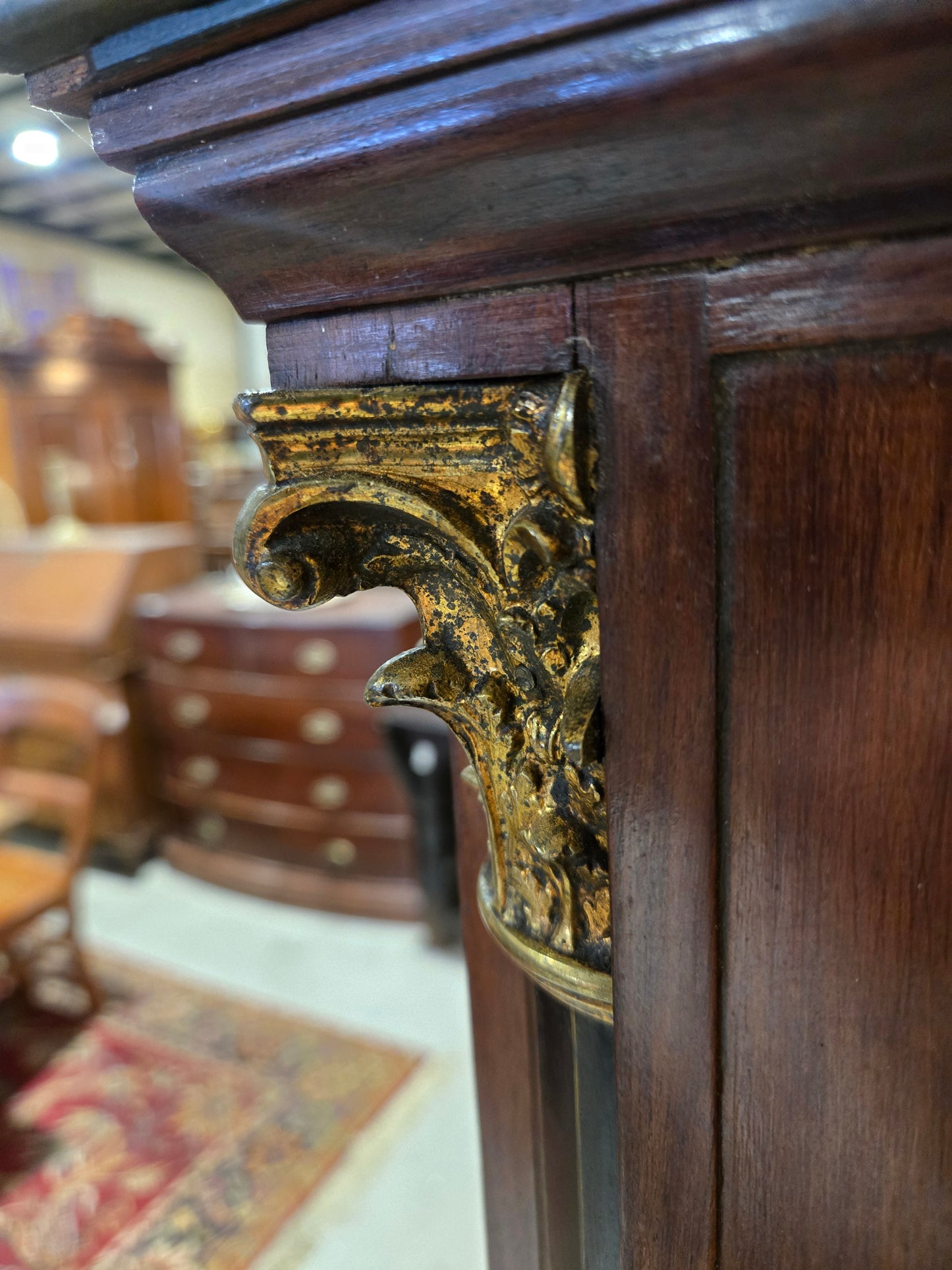 1860s Mahogany Empire Desk