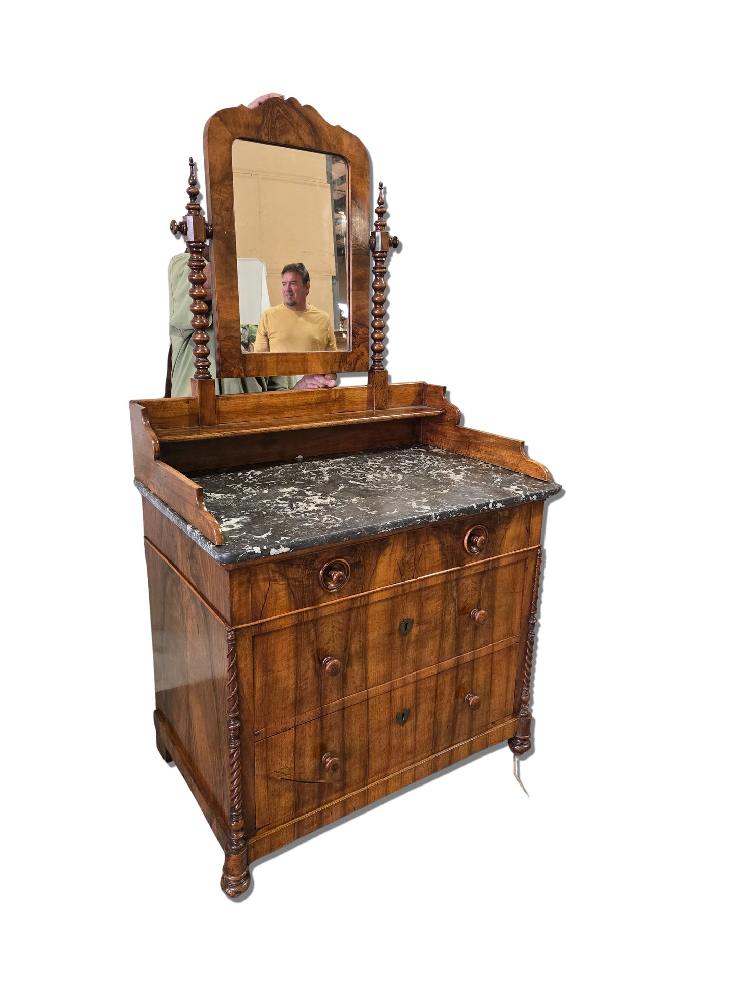 Late 1800s French Vanity Commode