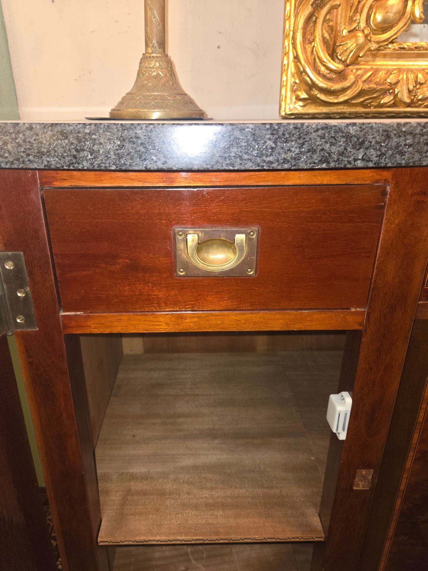 Late 1800s French Walnut Sideboard with Marble