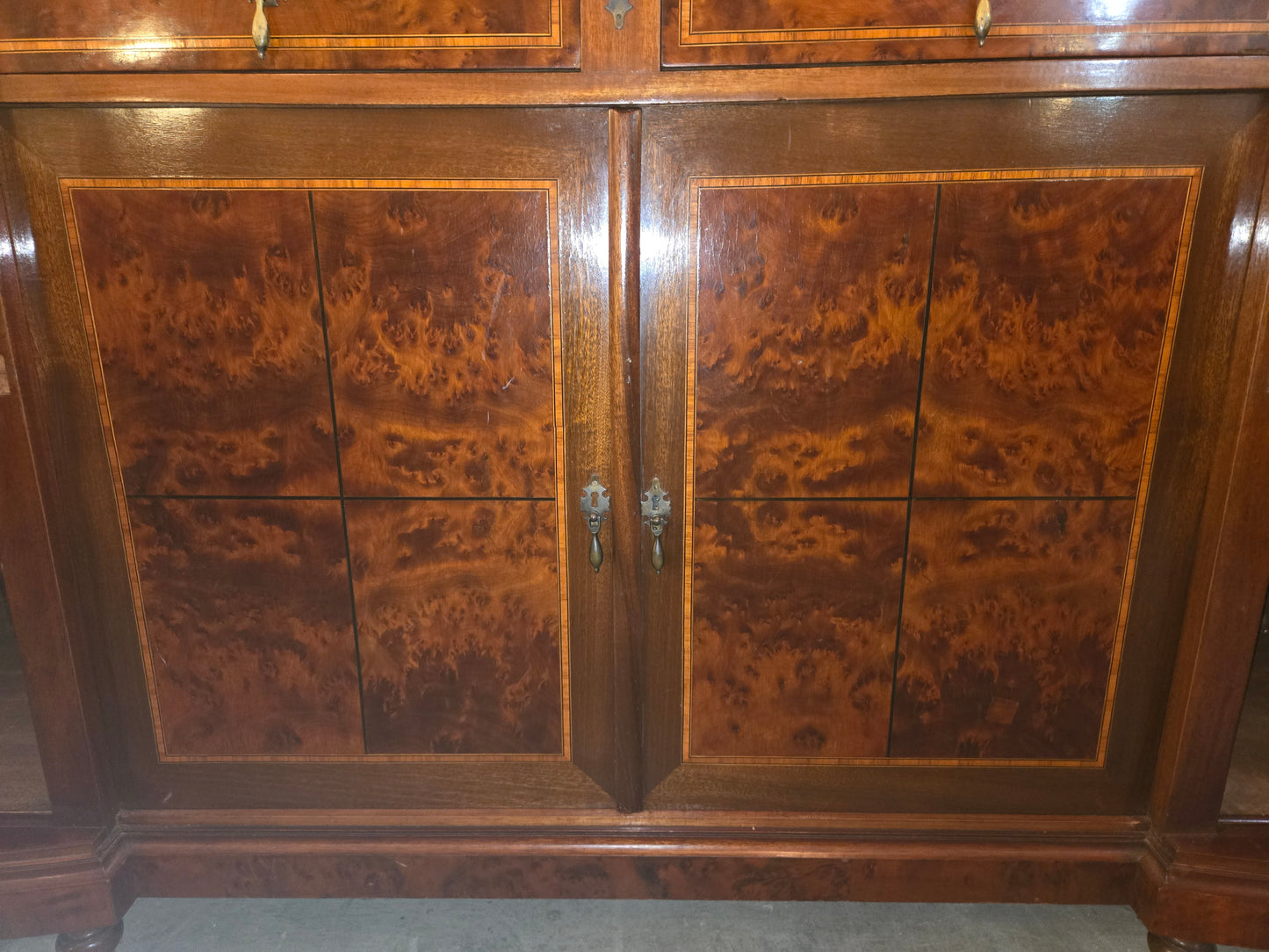 Late 1800s French Walnut Sideboard with Marble