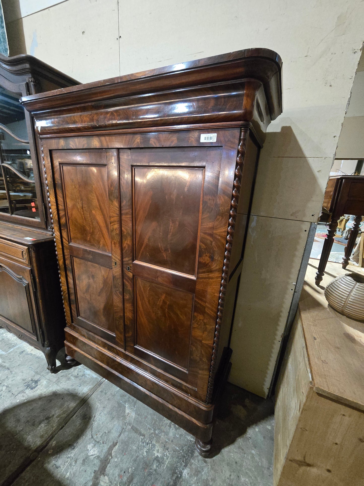 Louis Philippe Belgium Mahogany Cabinet