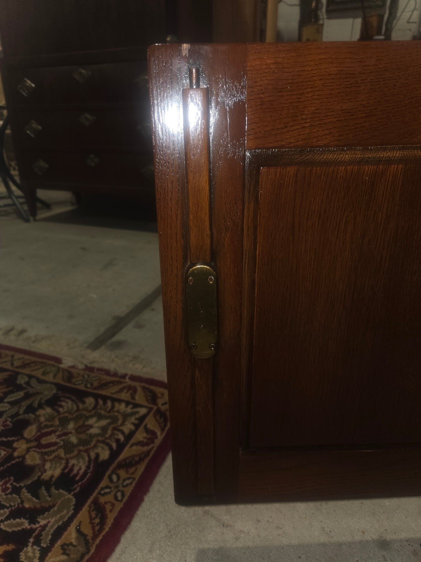 Mid Century English Oak Console Table