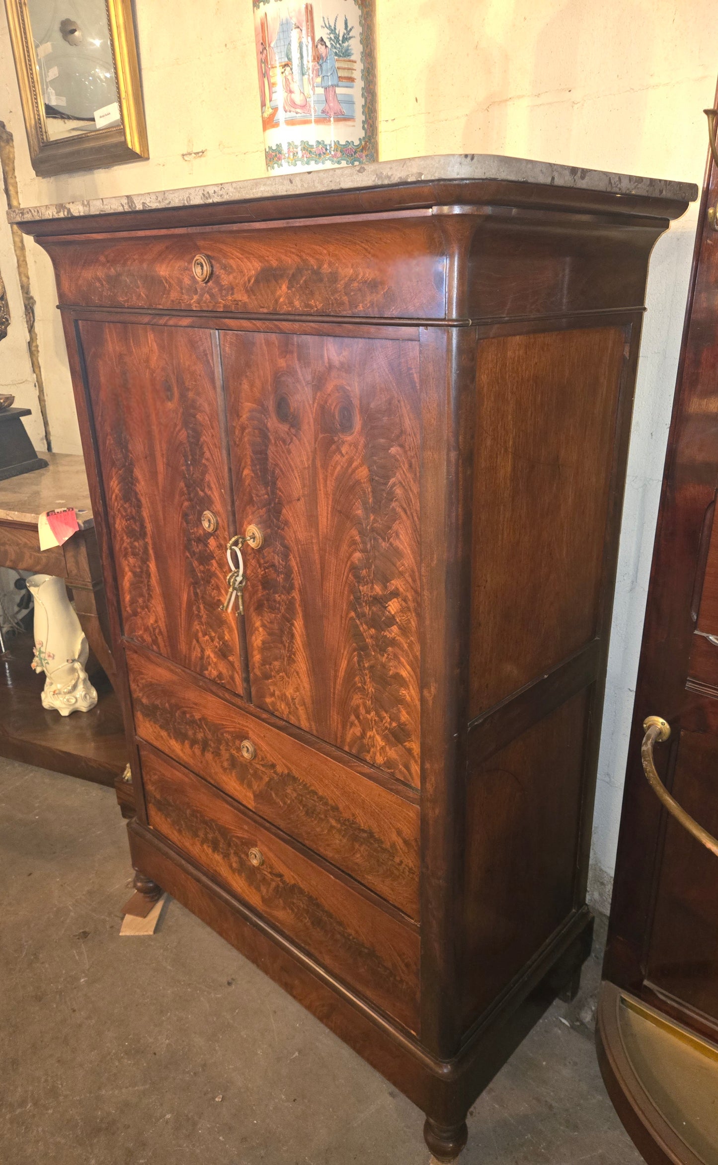 1860's French Louis Philippe tall dresser