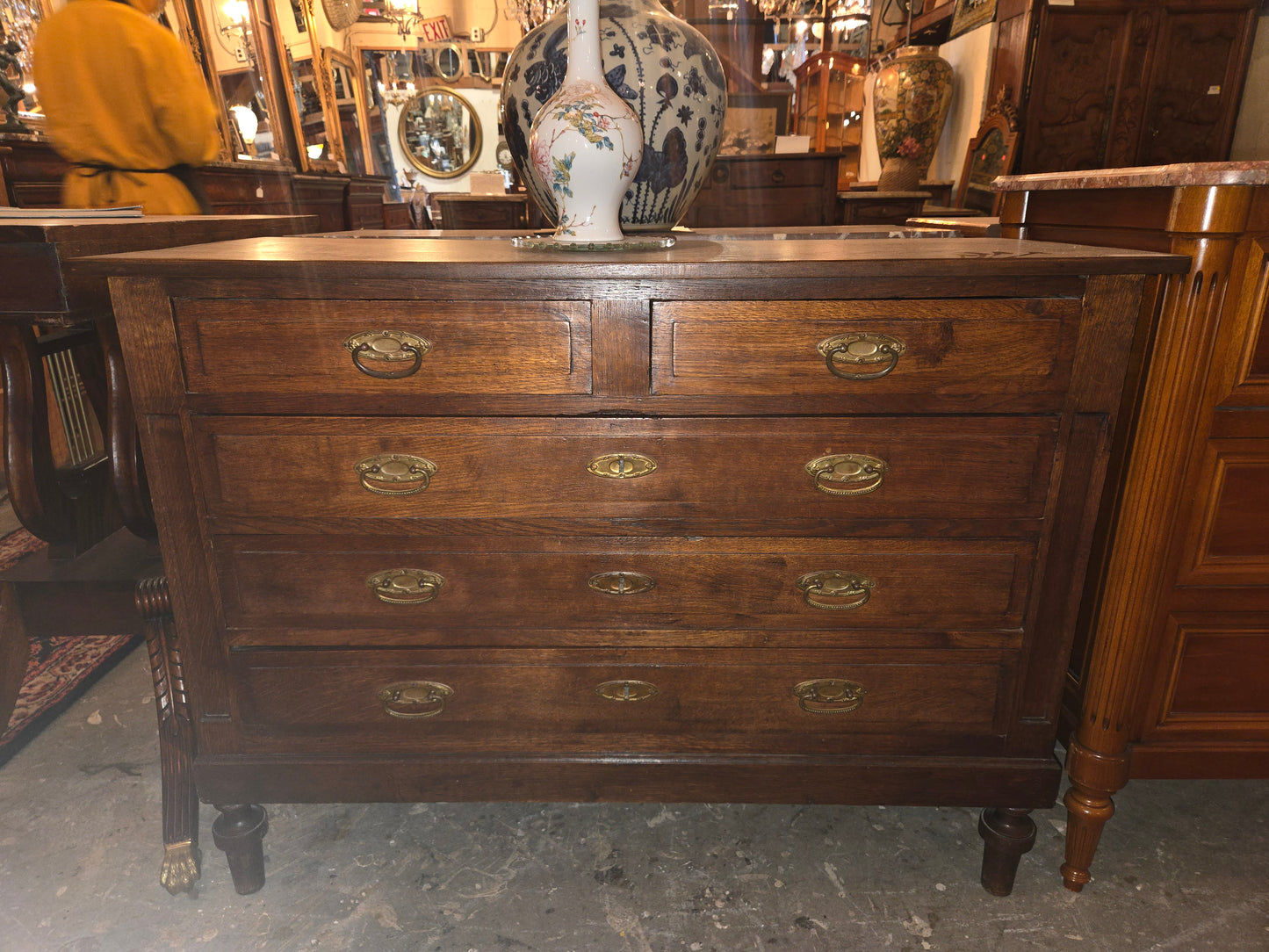 Early Century Belgium Oak Commode