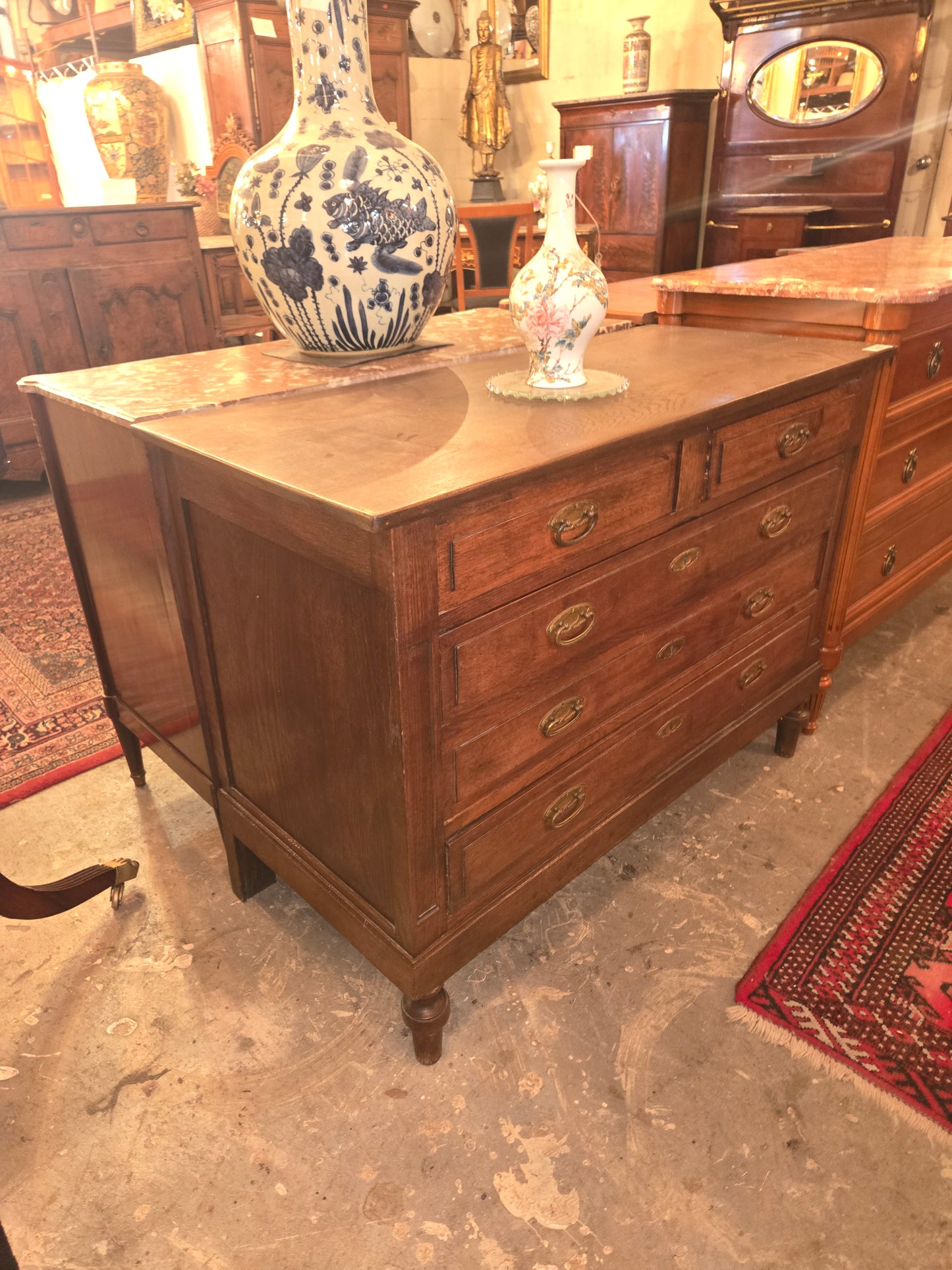 Early Century Belgium Oak Commode