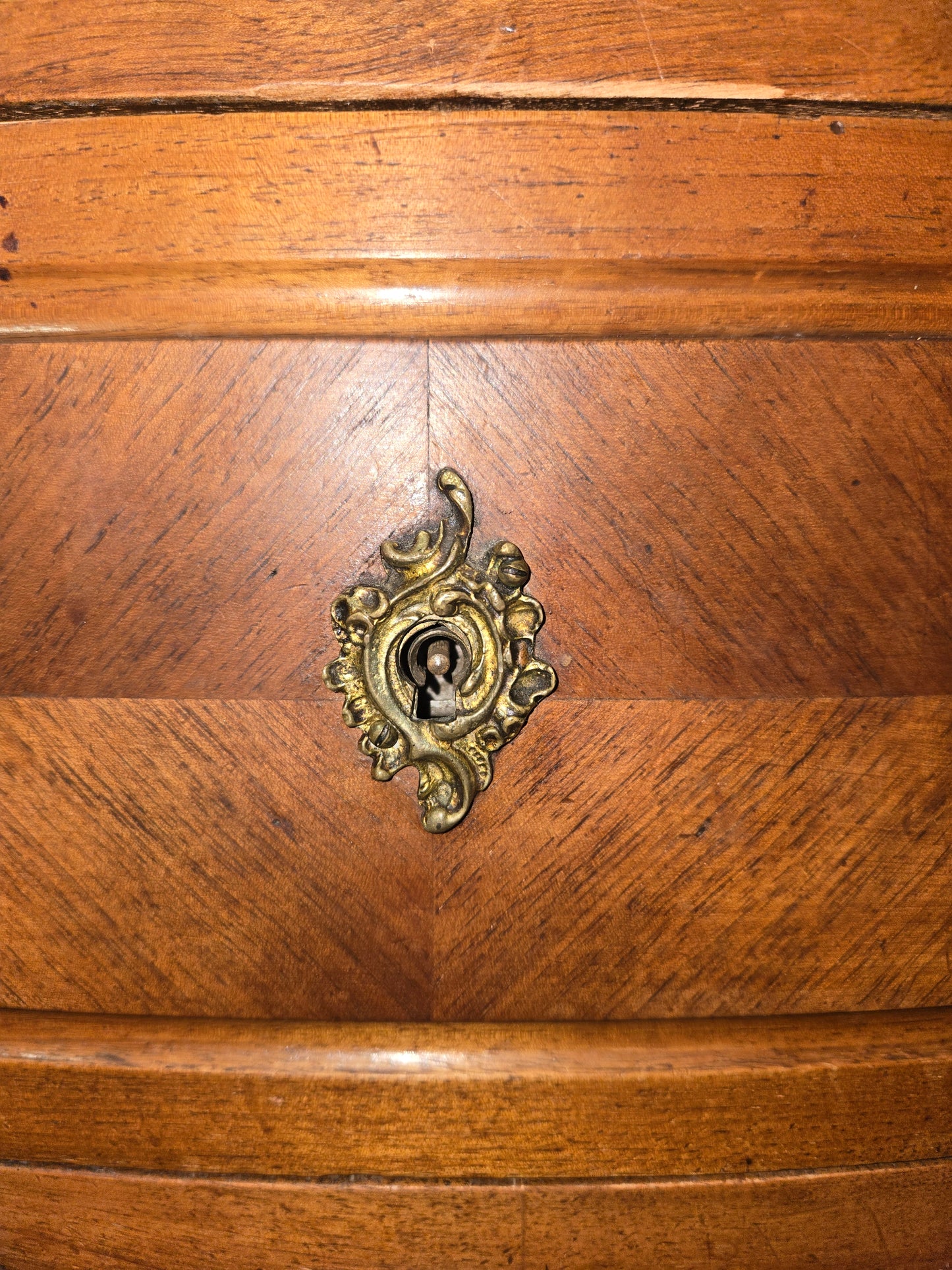 Louis 15th Oak Commode with Marble