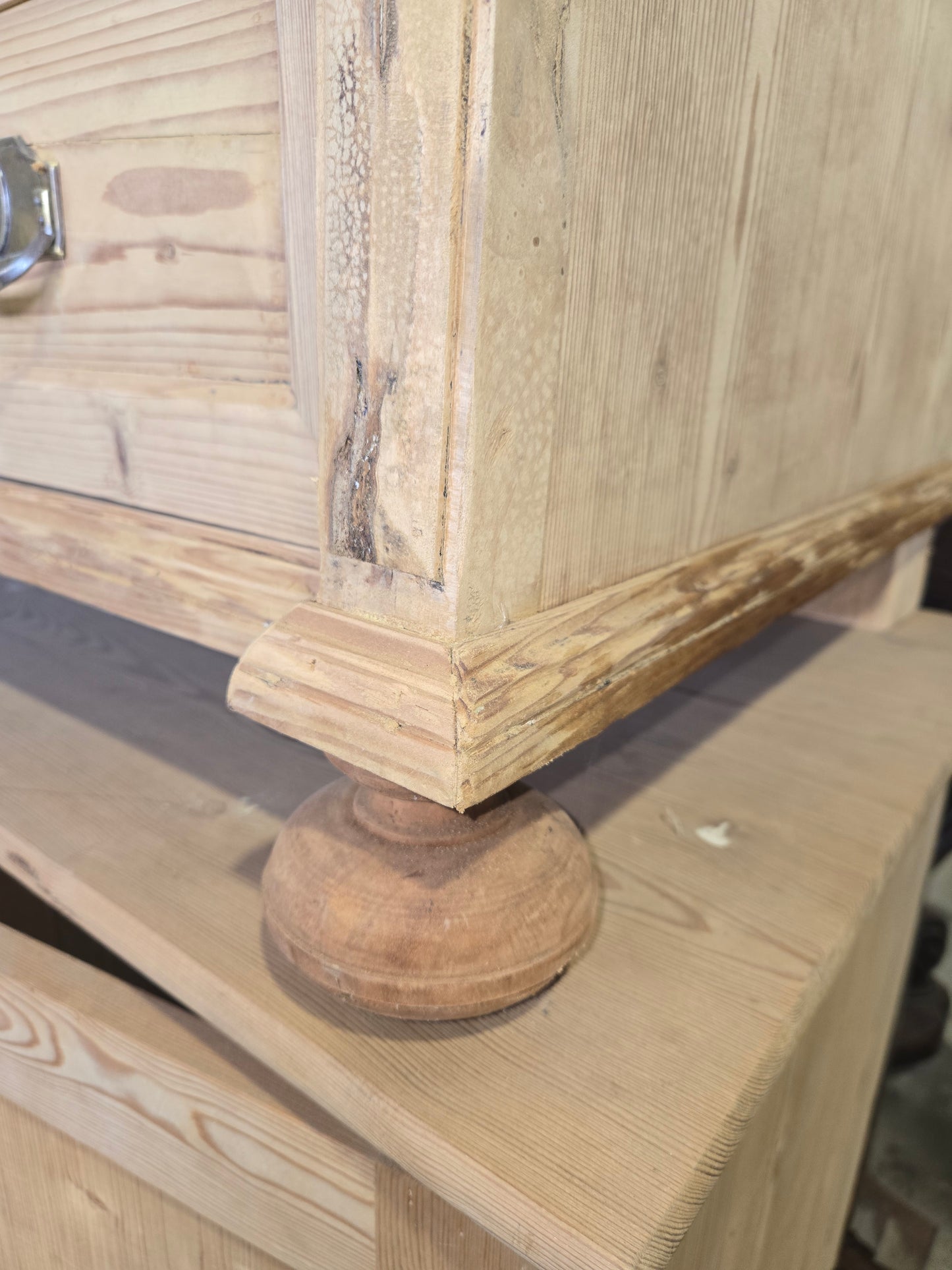 1880s German Pine Commode