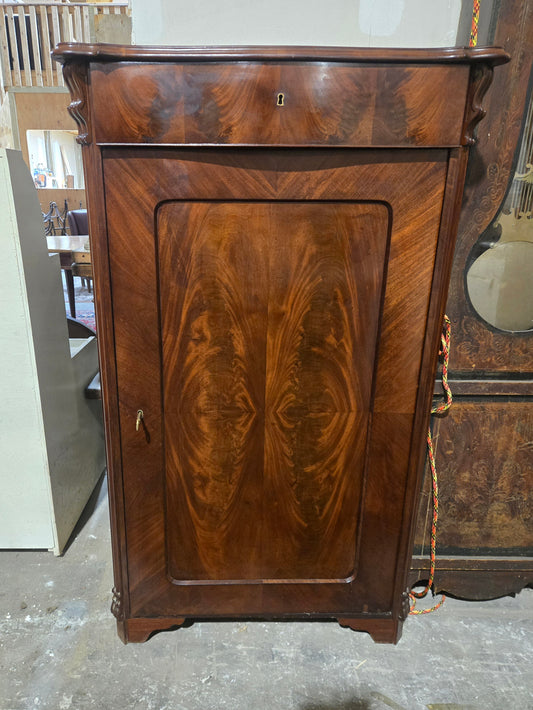 1880s French Mahogany Cabinet