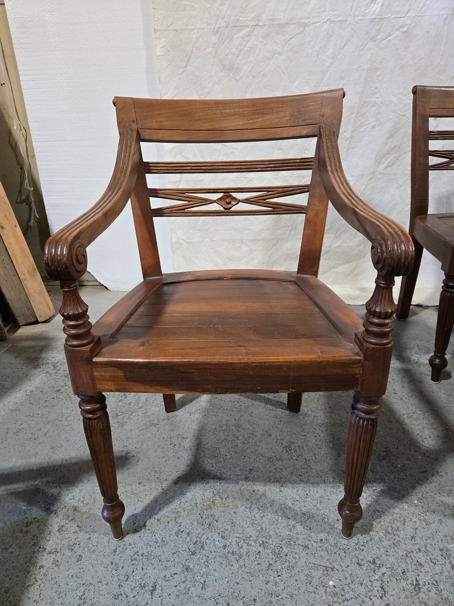 Early century teak chairs set (6)