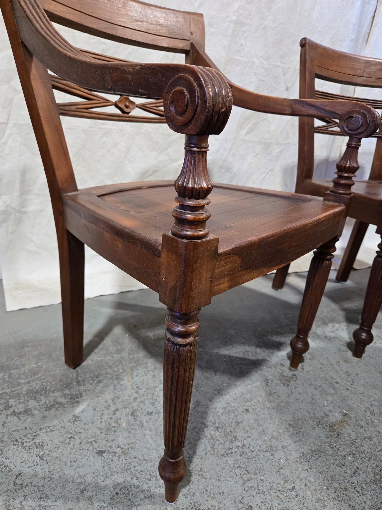 Early century teak chairs set (6)