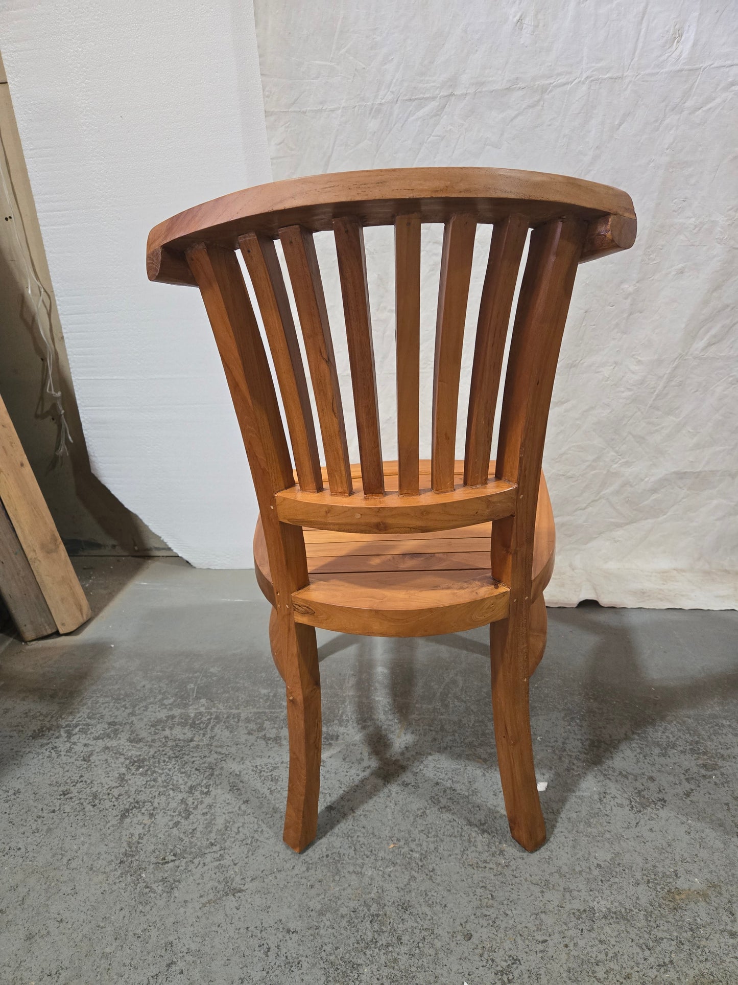 Set of 4 Early century teak chairs