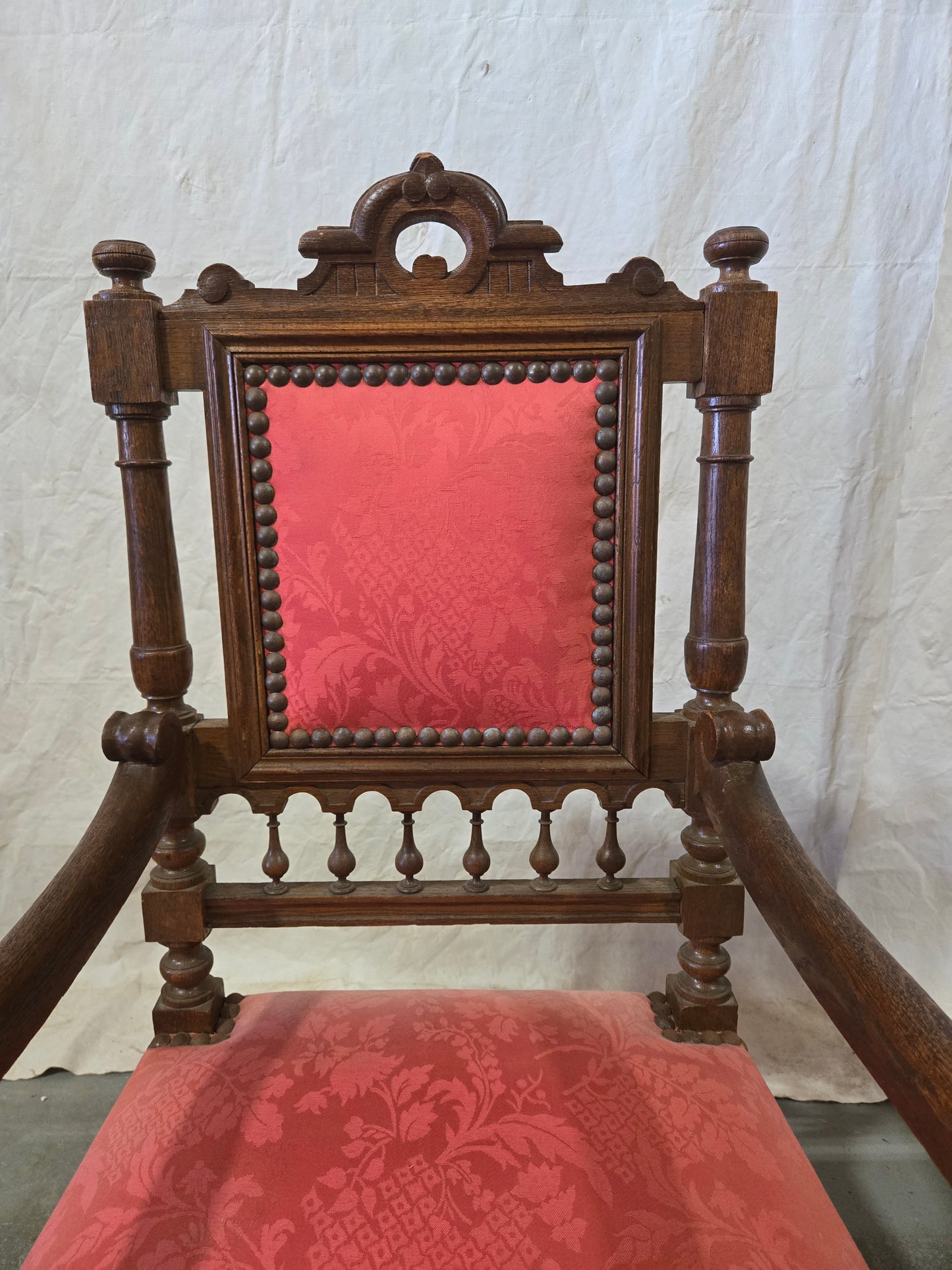 Pair of Late 1800s Baronial armchairs