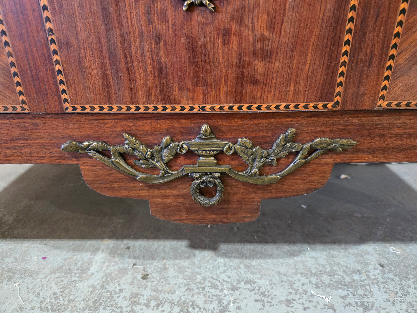 Early century LXVI commode with marble